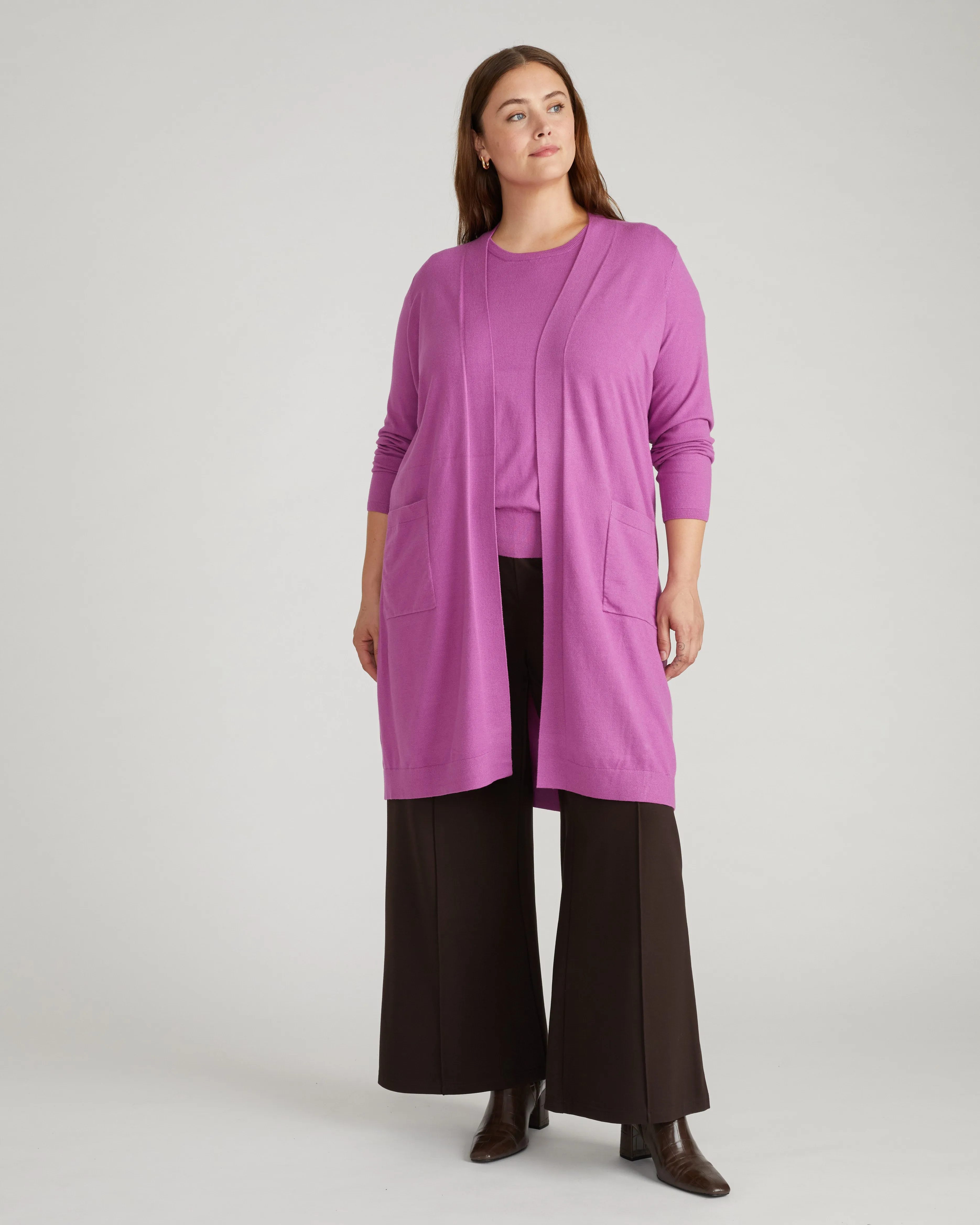 Savvy Double Knit Duster - Purple Vision sold by Universal Standard product image thumbnail 2