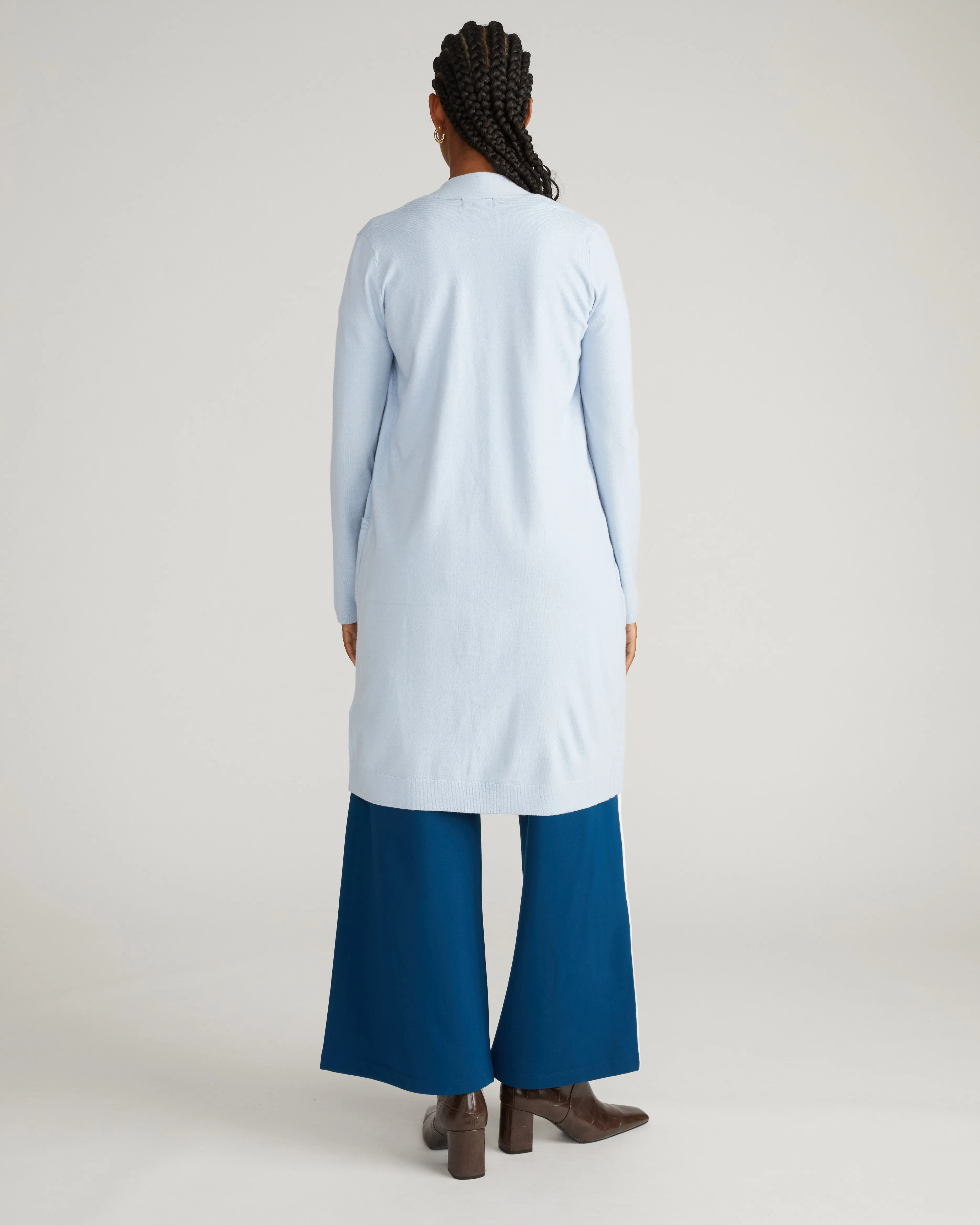 Savvy Double Knit Duster - Silver Blue sold by Universal Standard product image thumbnail 3