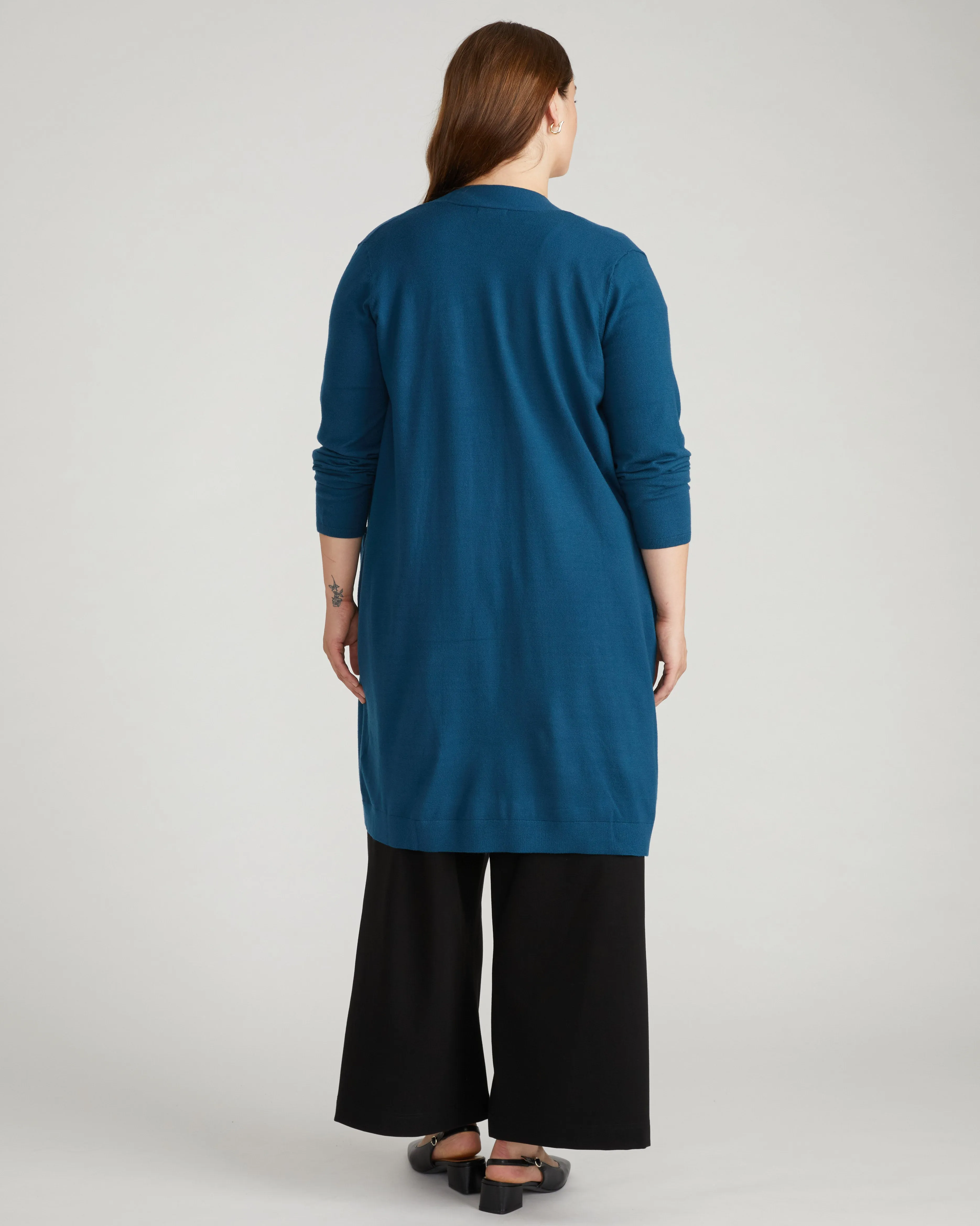 Savvy Double Knit Duster - Deep Teal sold by Universal Standard product image thumbnail 3