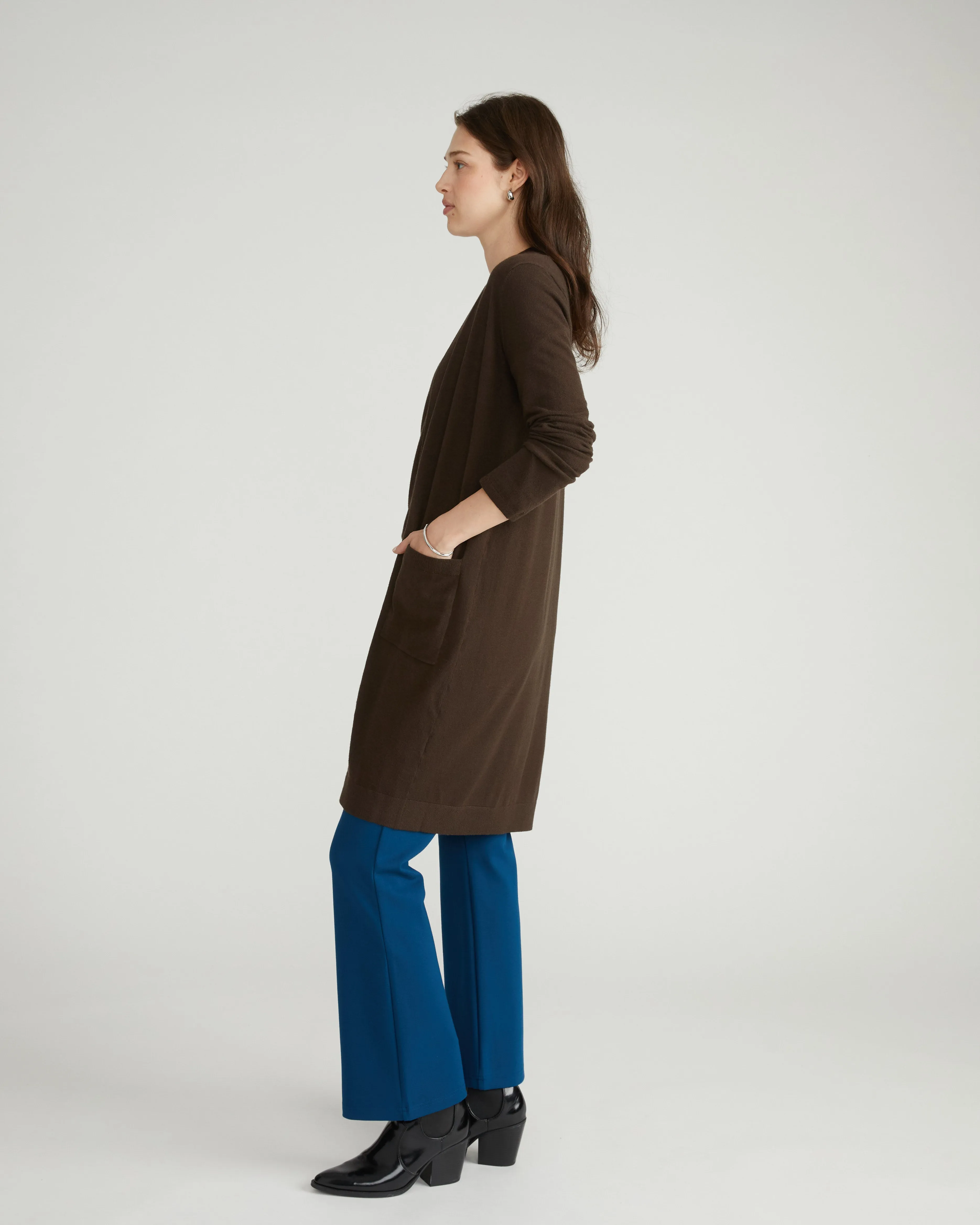 Savvy Double Knit Duster - Espresso sold by Universal Standard product image thumbnail 5