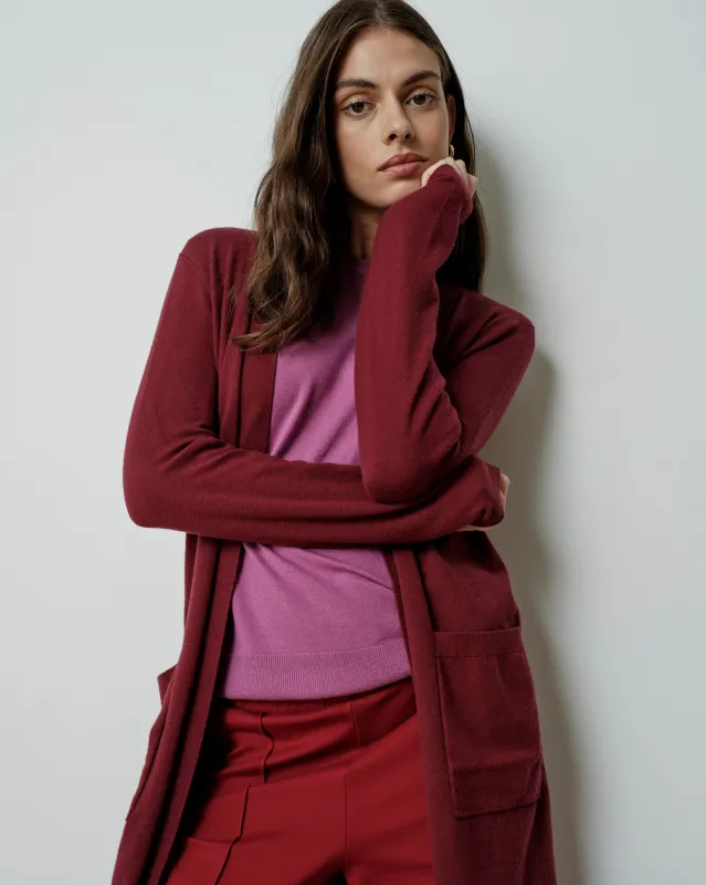 Savvy Double Knit Duster - Red Geranium made by Universal Standard