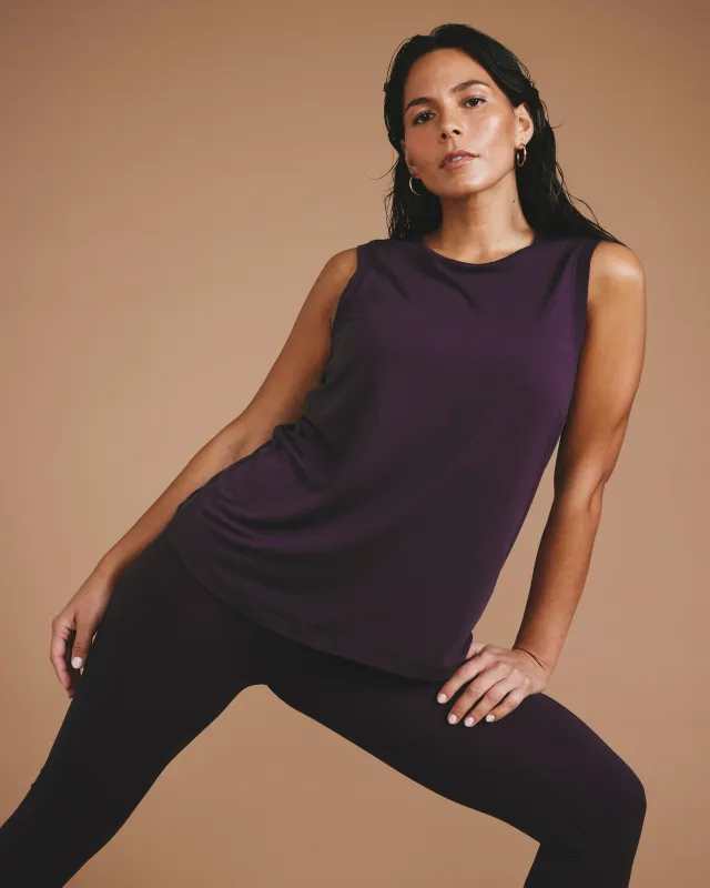 Mia Movement Tank - Purple Jewel made by Universal Standard