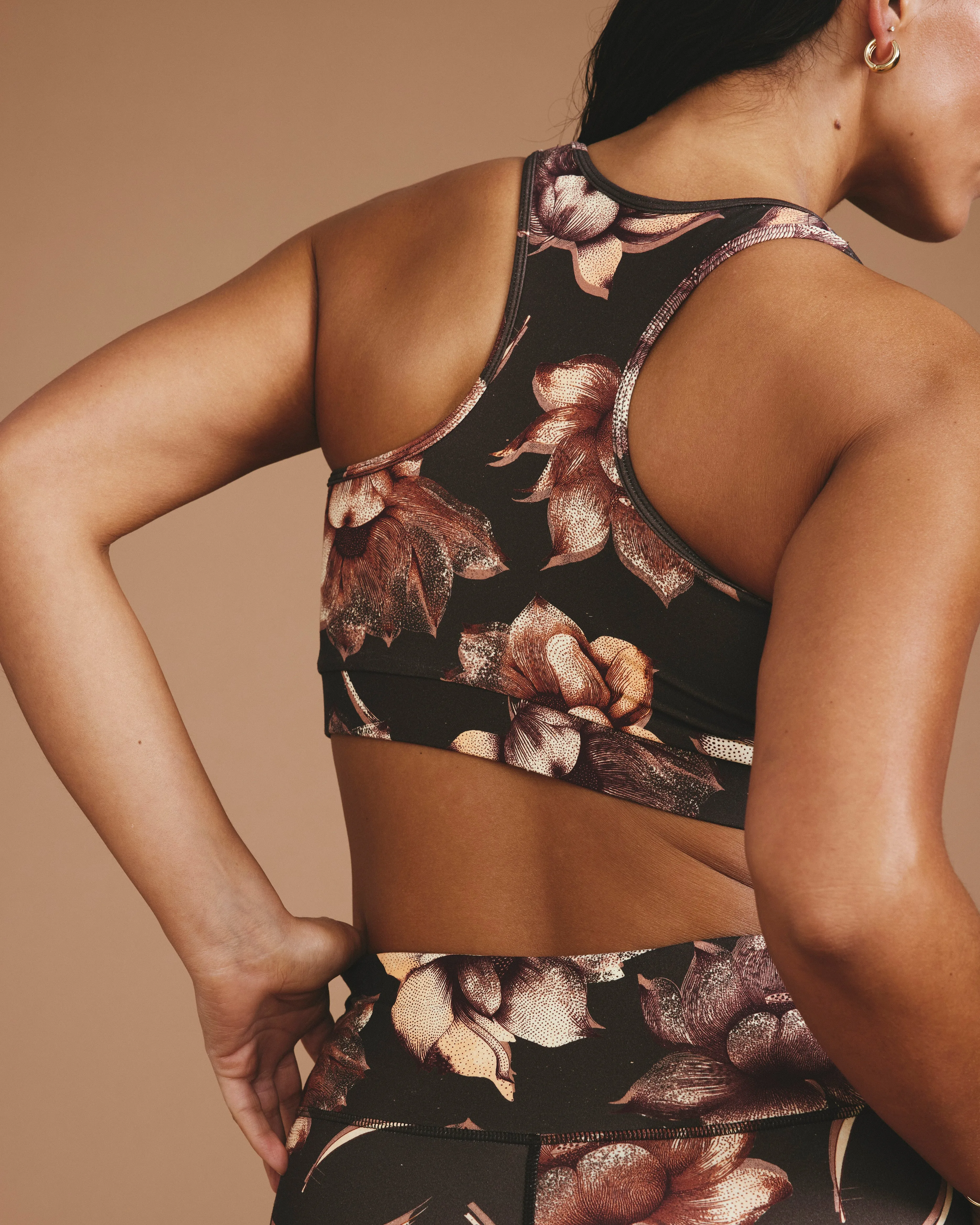 Next-to-Naked Racerback Sports Bra - Lotus Print sold by Universal Standard product image thumbnail 3