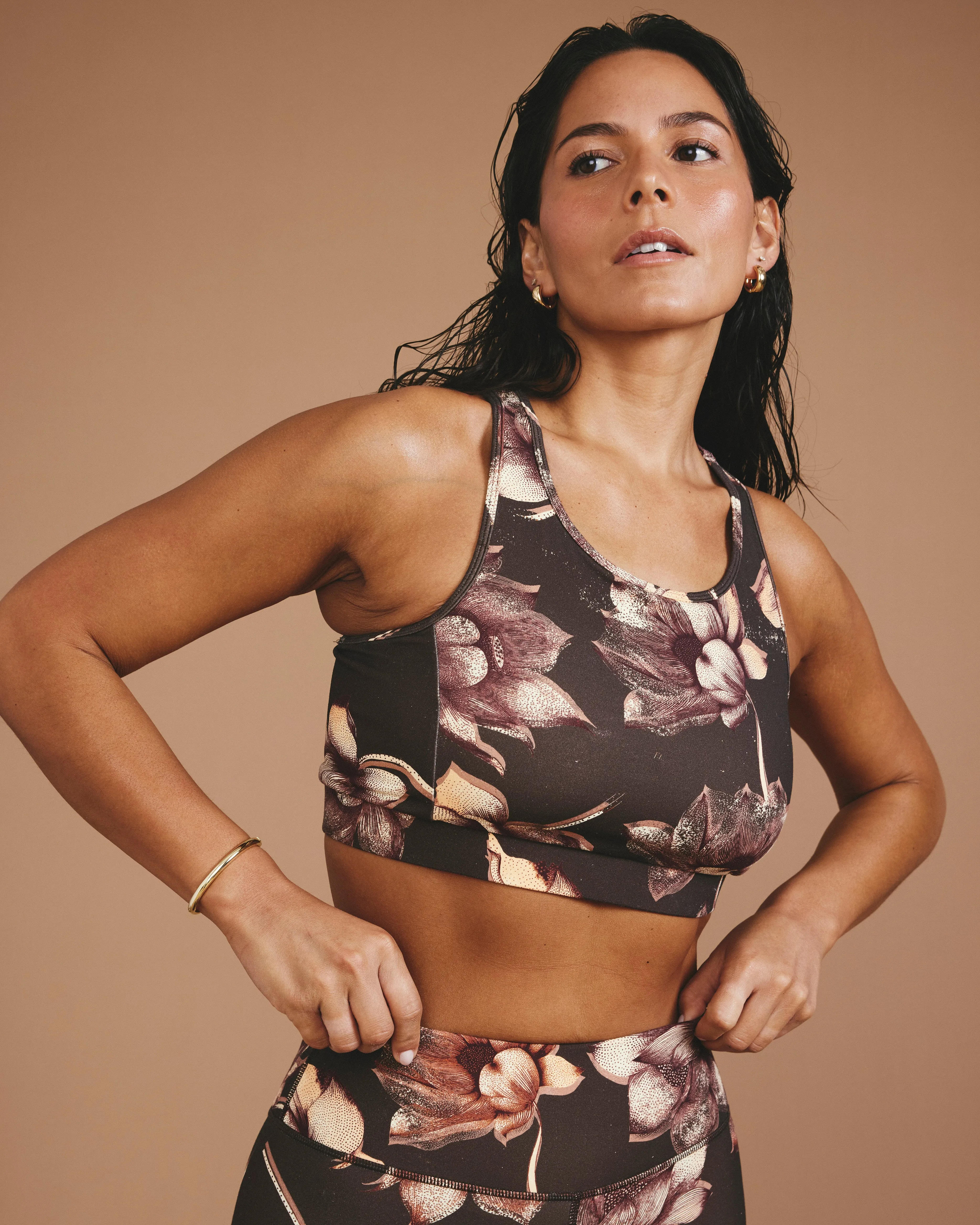 Next-to-Naked Racerback Sports Bra - Lotus Print sold by Universal Standard product image thumbnail 5