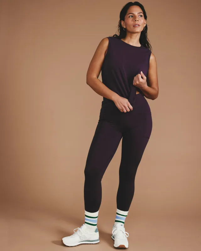 Next-to-Naked Pocket Legging - Purple Jewel made by Universal Standard