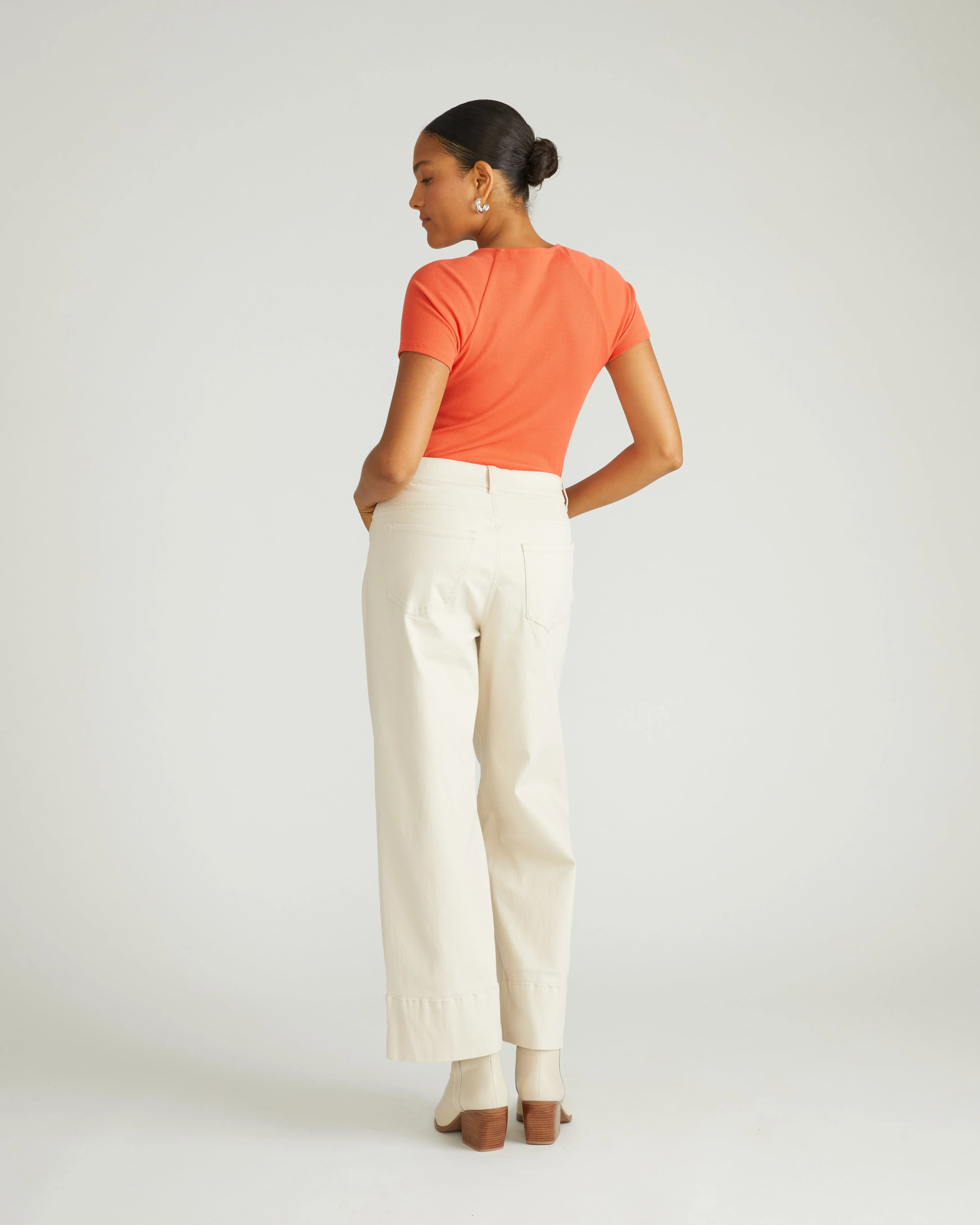 Carey Ribbed Sweetheart Tee - Coral Reef sold by Universal Standard product image thumbnail 5