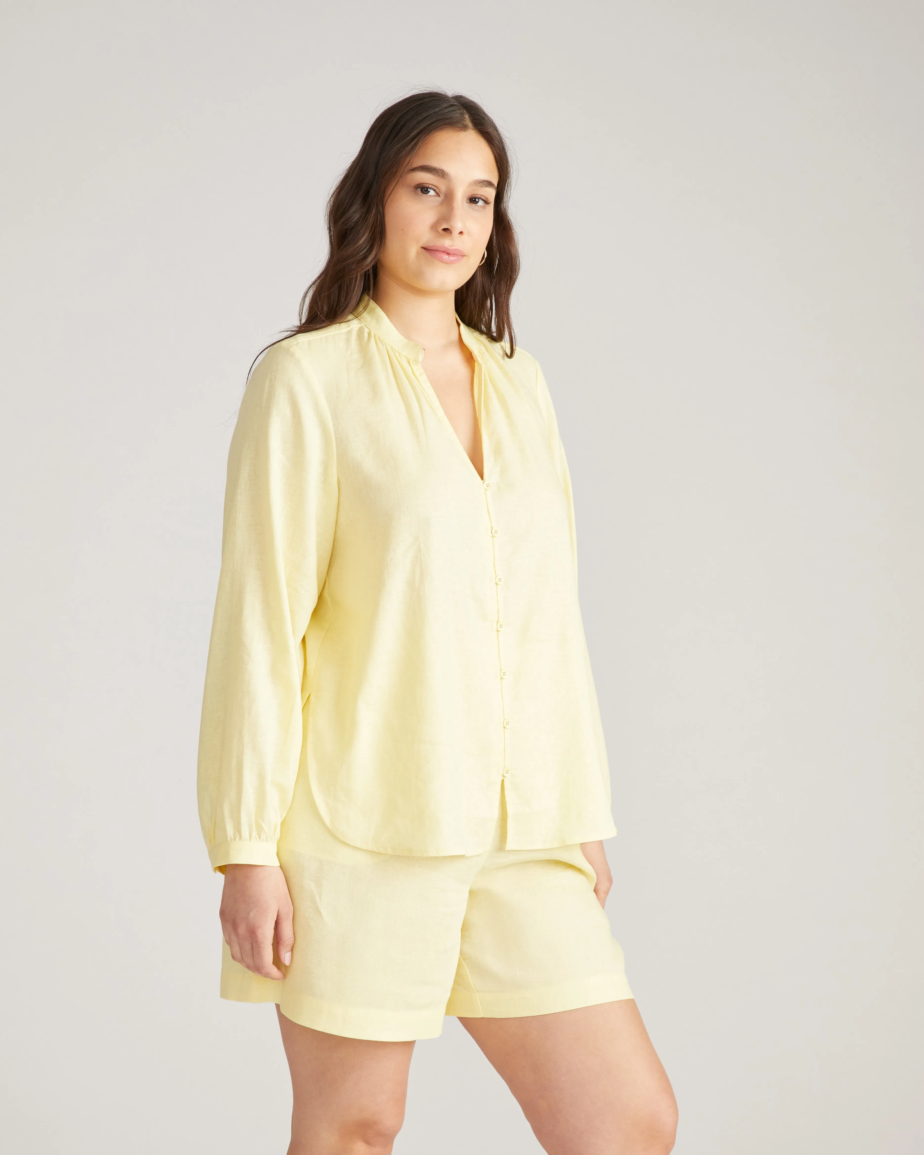 Avalon Linen Blouse - Twinkle sold by Universal Standard product image thumbnail 2