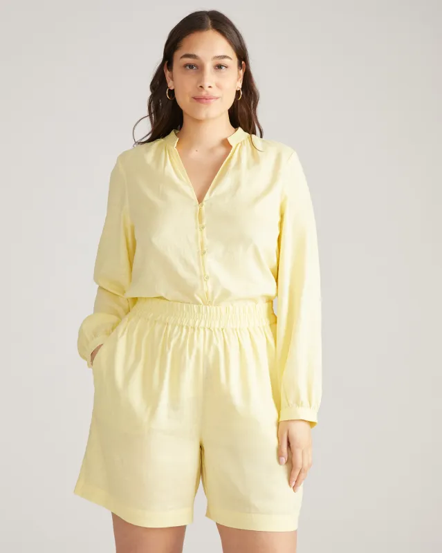 Avalon Linen Blouse - Twinkle made by Universal Standard