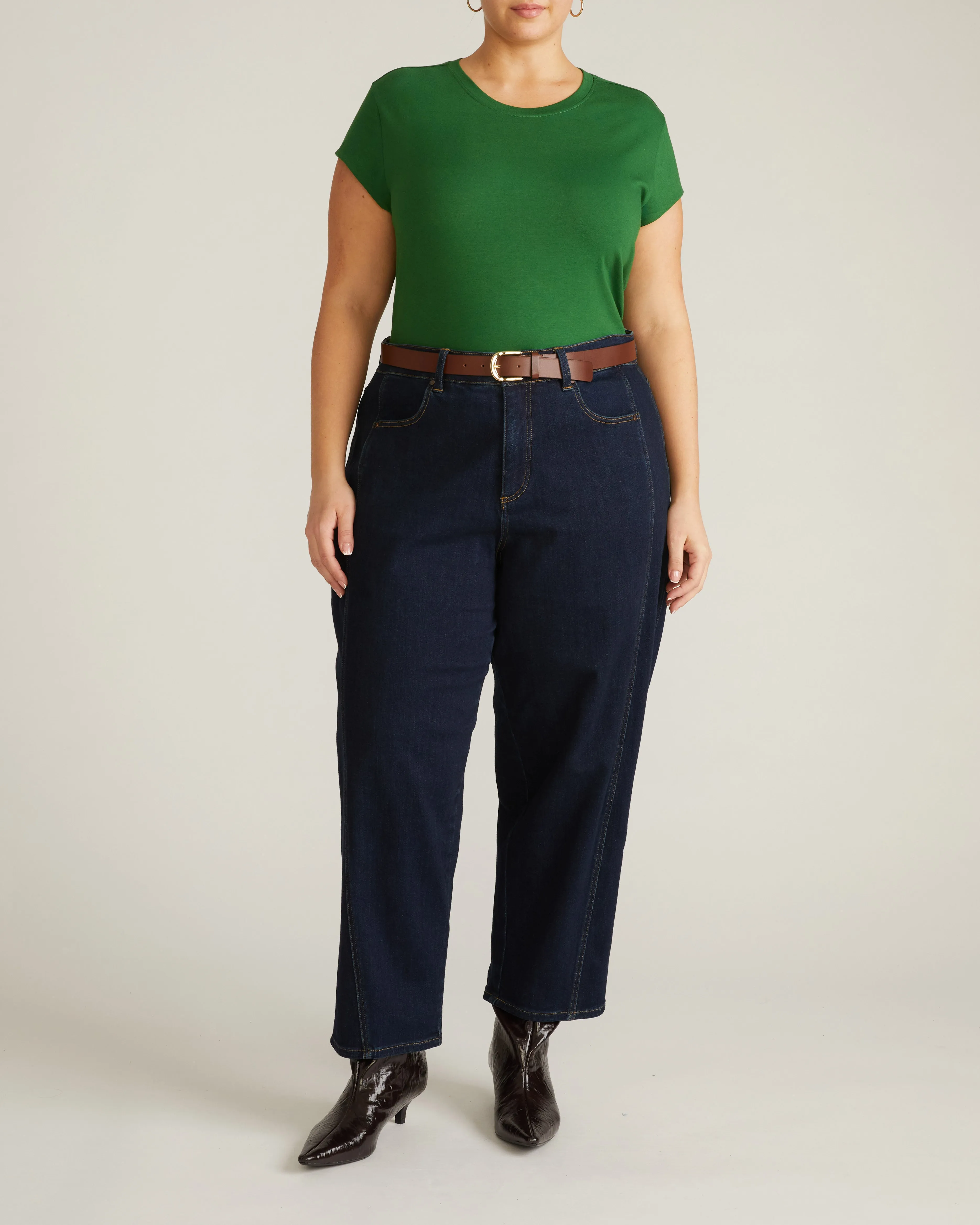 Ashley Cap Sleeve Tee - Green Park sold by Universal Standard product image thumbnail 4