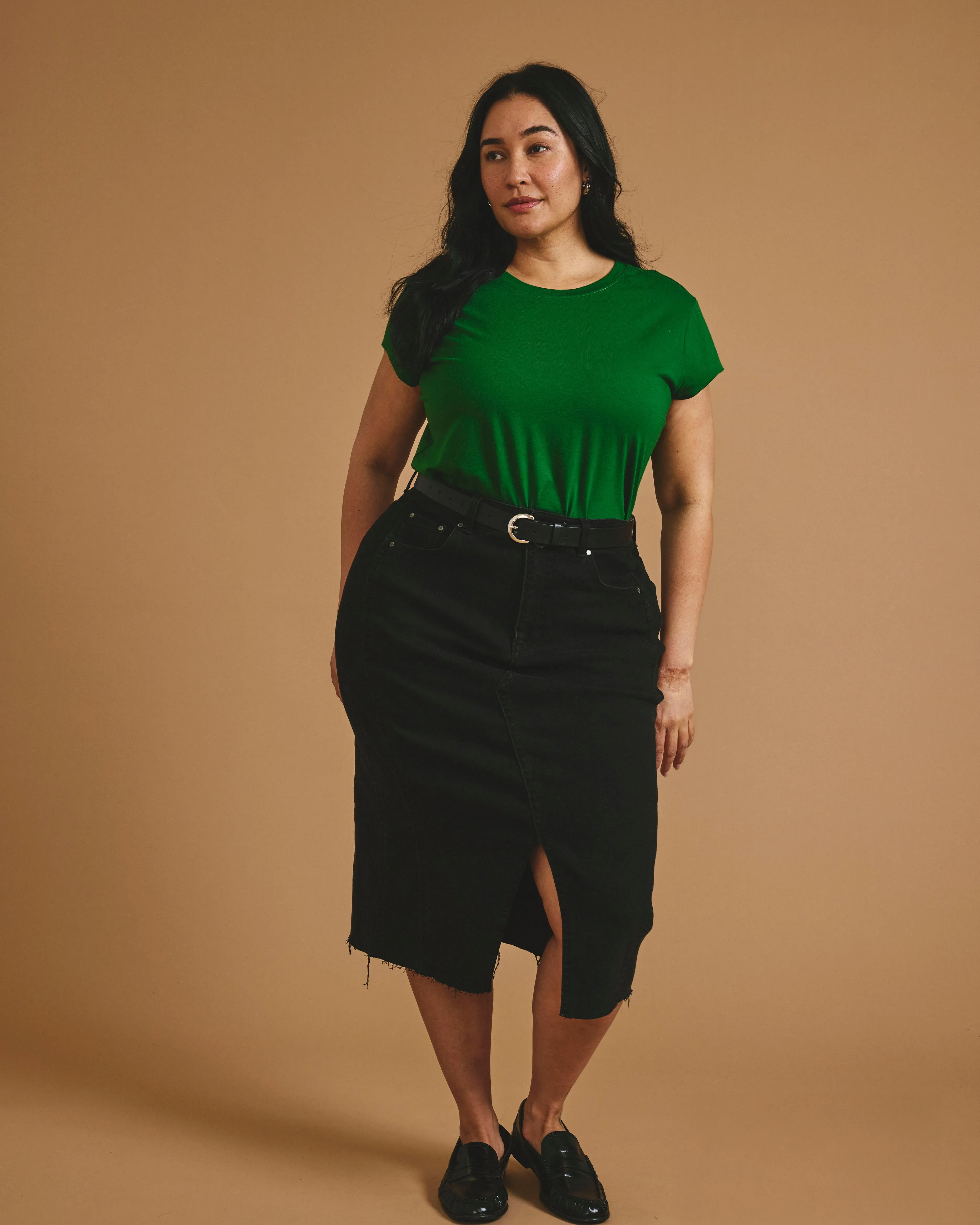 Ashley Cap Sleeve Tee - Green Park sold by Universal Standard product image thumbnail 2