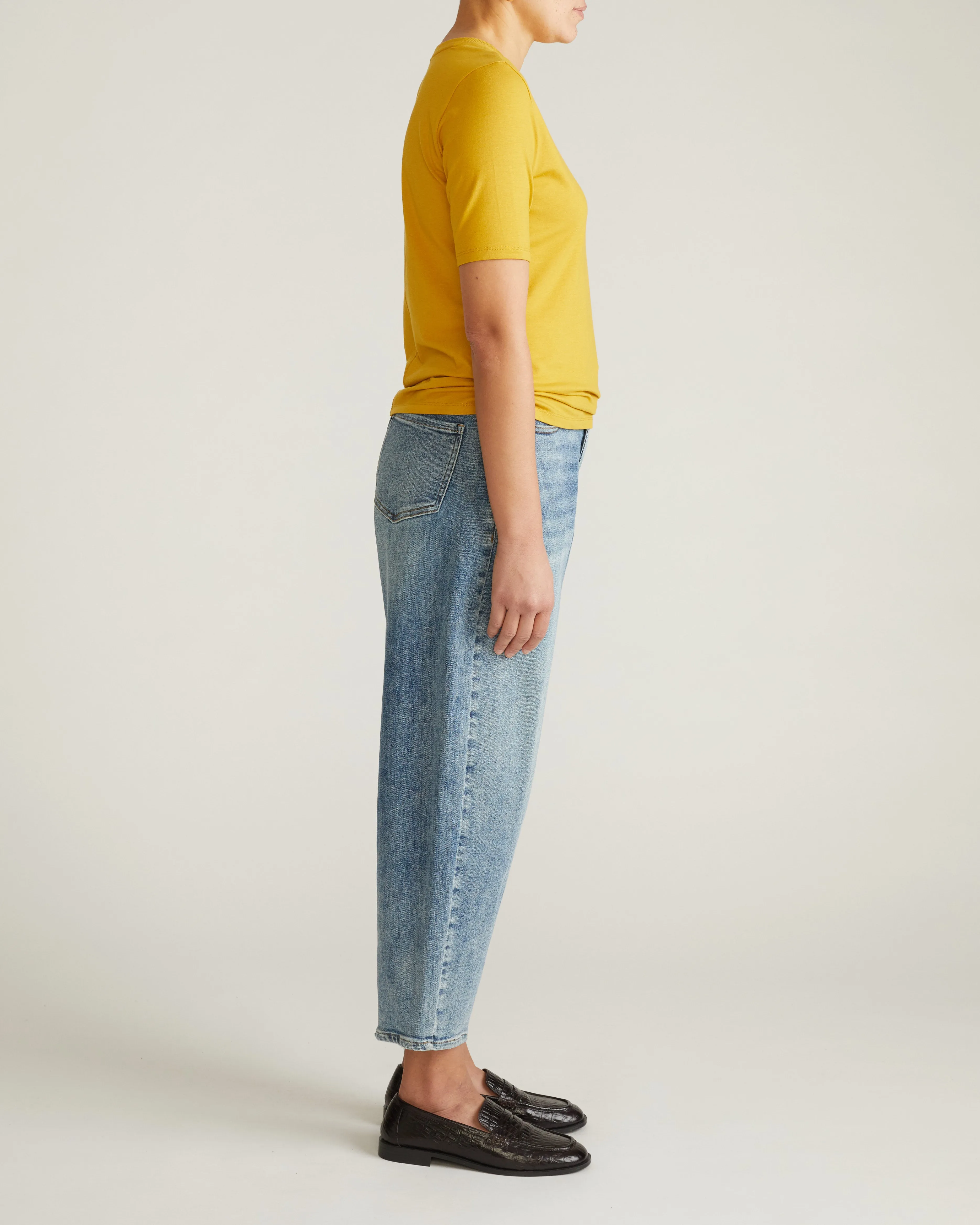 Maia Stovepipe Sleeve Tee - Yellow Ochre sold by Universal Standard product image thumbnail 5