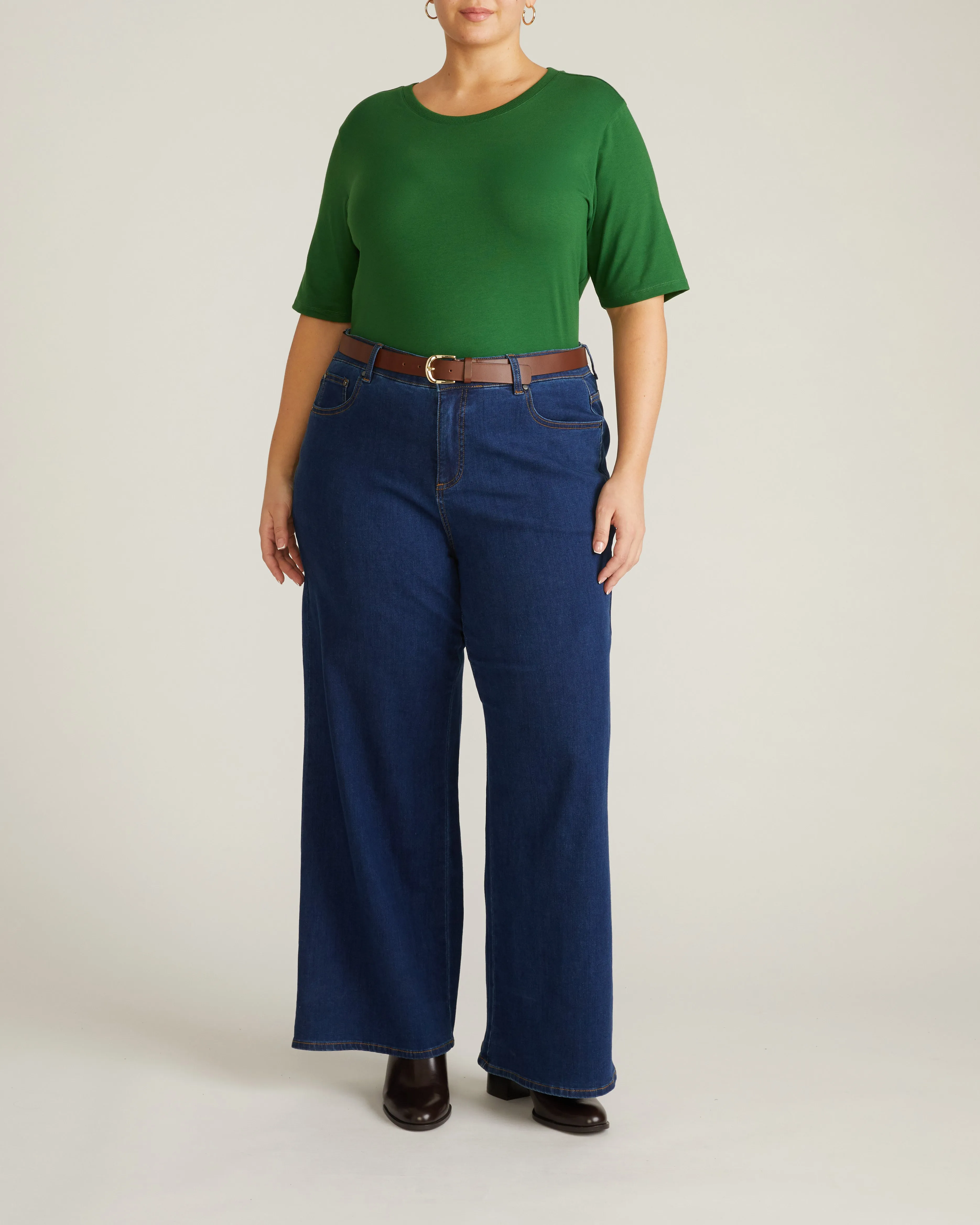Maia Stovepipe Sleeve Tee - Green Park sold by Universal Standard product image thumbnail 2
