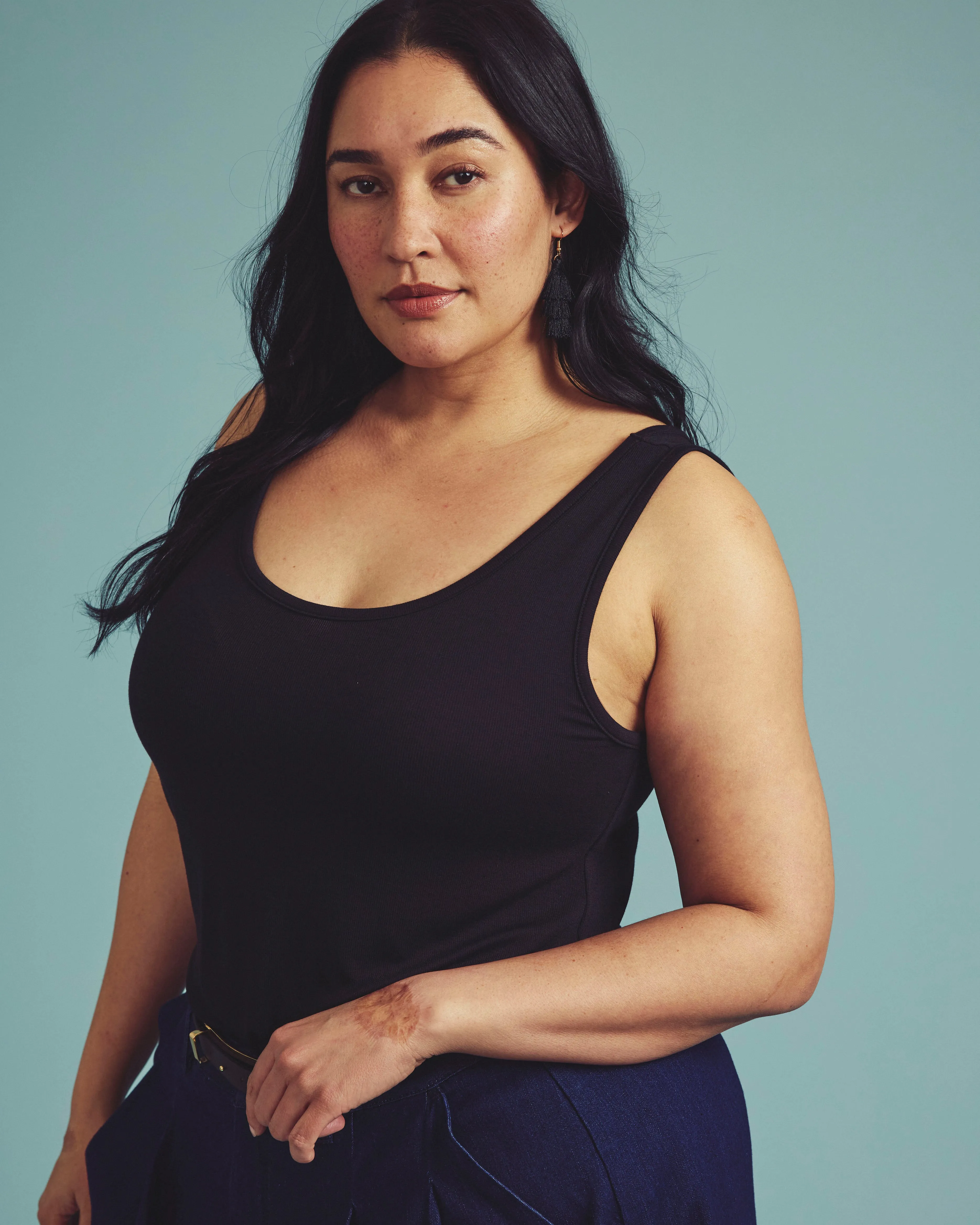 Cloud Rib Tank - Black sold by Universal Standard product image thumbnail 3