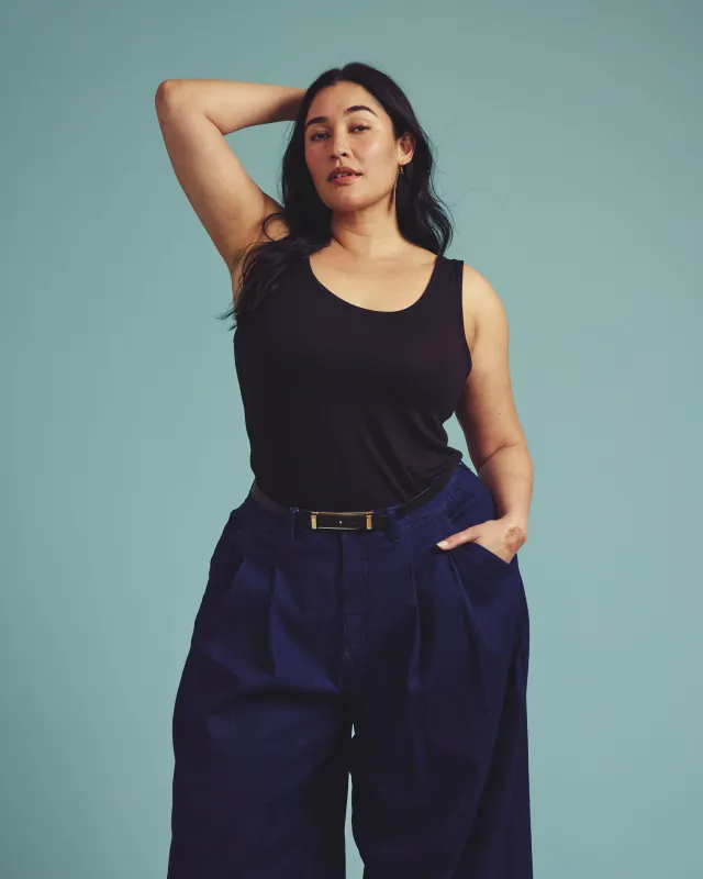 Cloud Rib Tank - Black made by Universal Standard