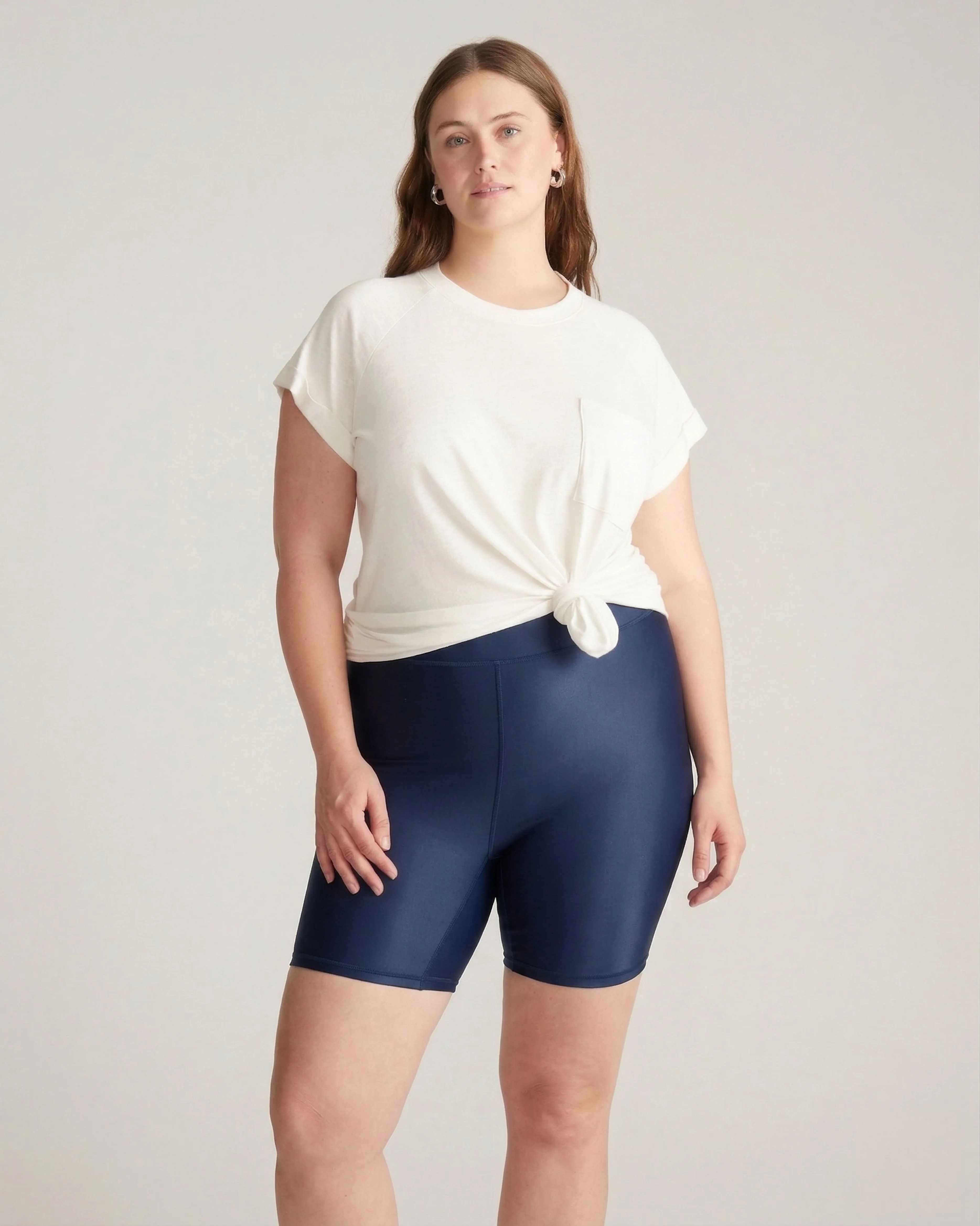 Barely-There Slip Shorts - Navy sold by Universal Standard