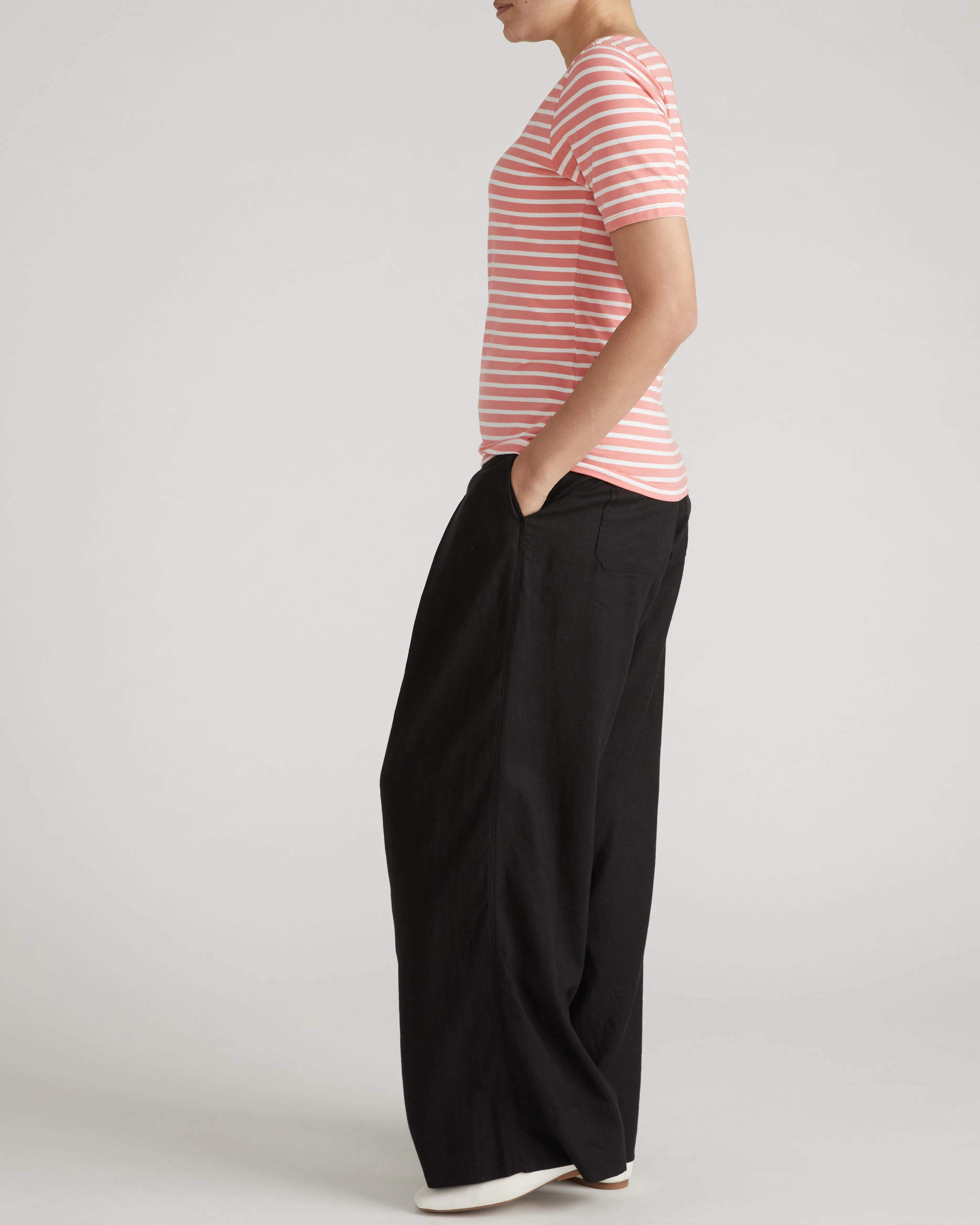 Double V Tee - Portrait Pink/White Stripe sold by Universal Standard product image thumbnail 3