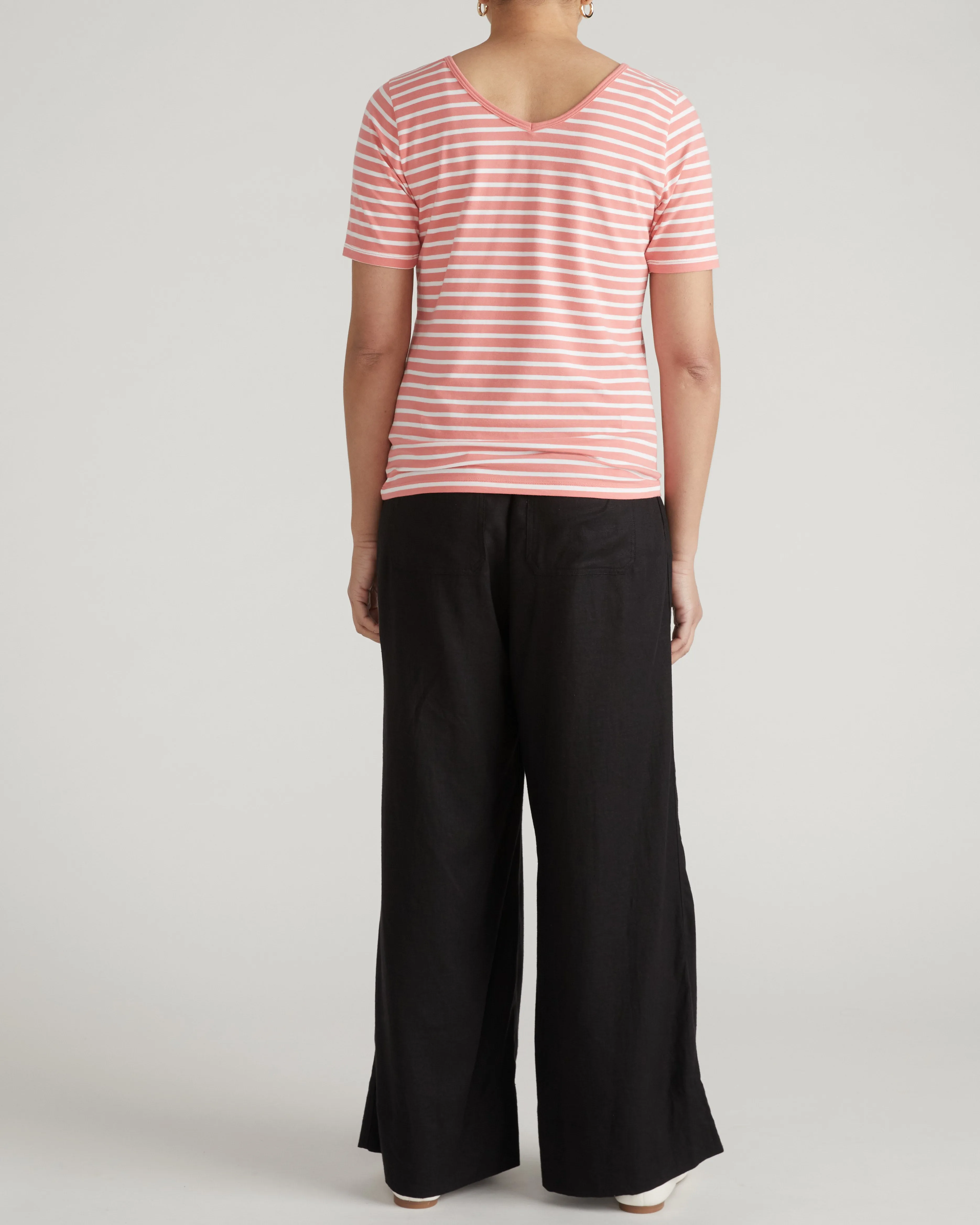 Double V Tee - Portrait Pink/White Stripe sold by Universal Standard product image thumbnail 4
