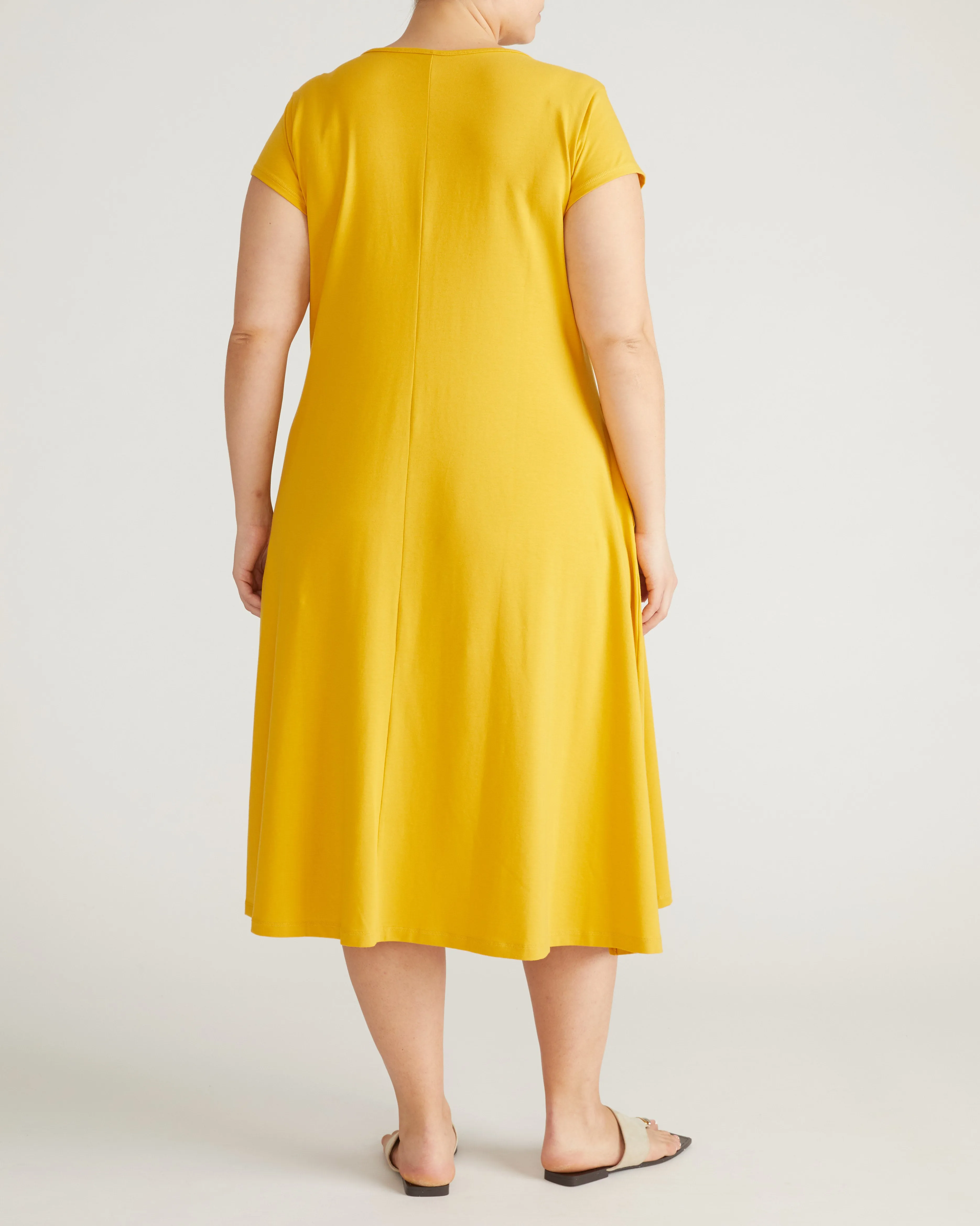 Danna Jersey Dress - Goldenrod sold by Universal Standard product image thumbnail 4