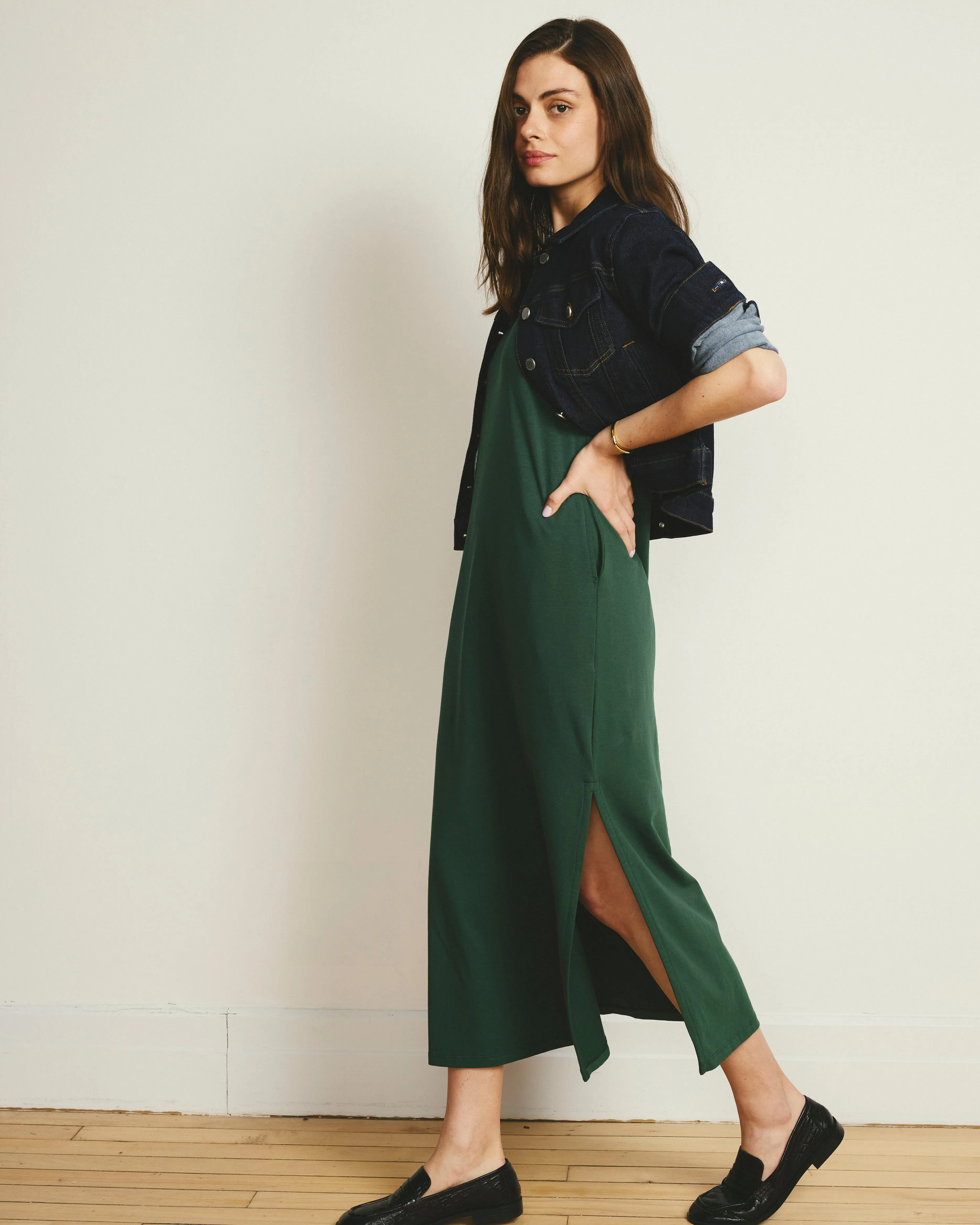 Halie Maxi T-Shirt Dress - Conifer sold by Universal Standard product image thumbnail 2
