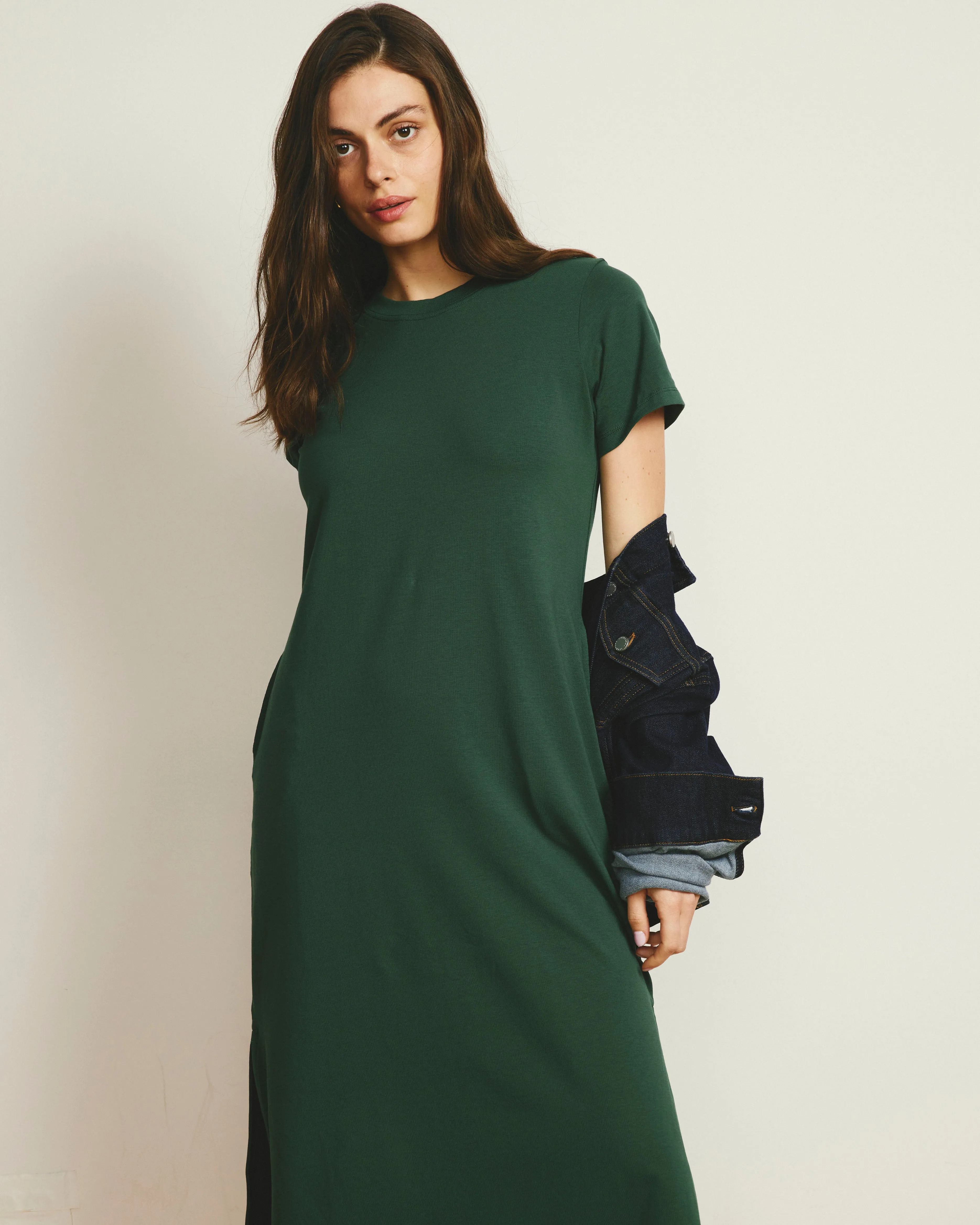 Halie Maxi T-Shirt Dress - Conifer sold by Universal Standard product image thumbnail 3
