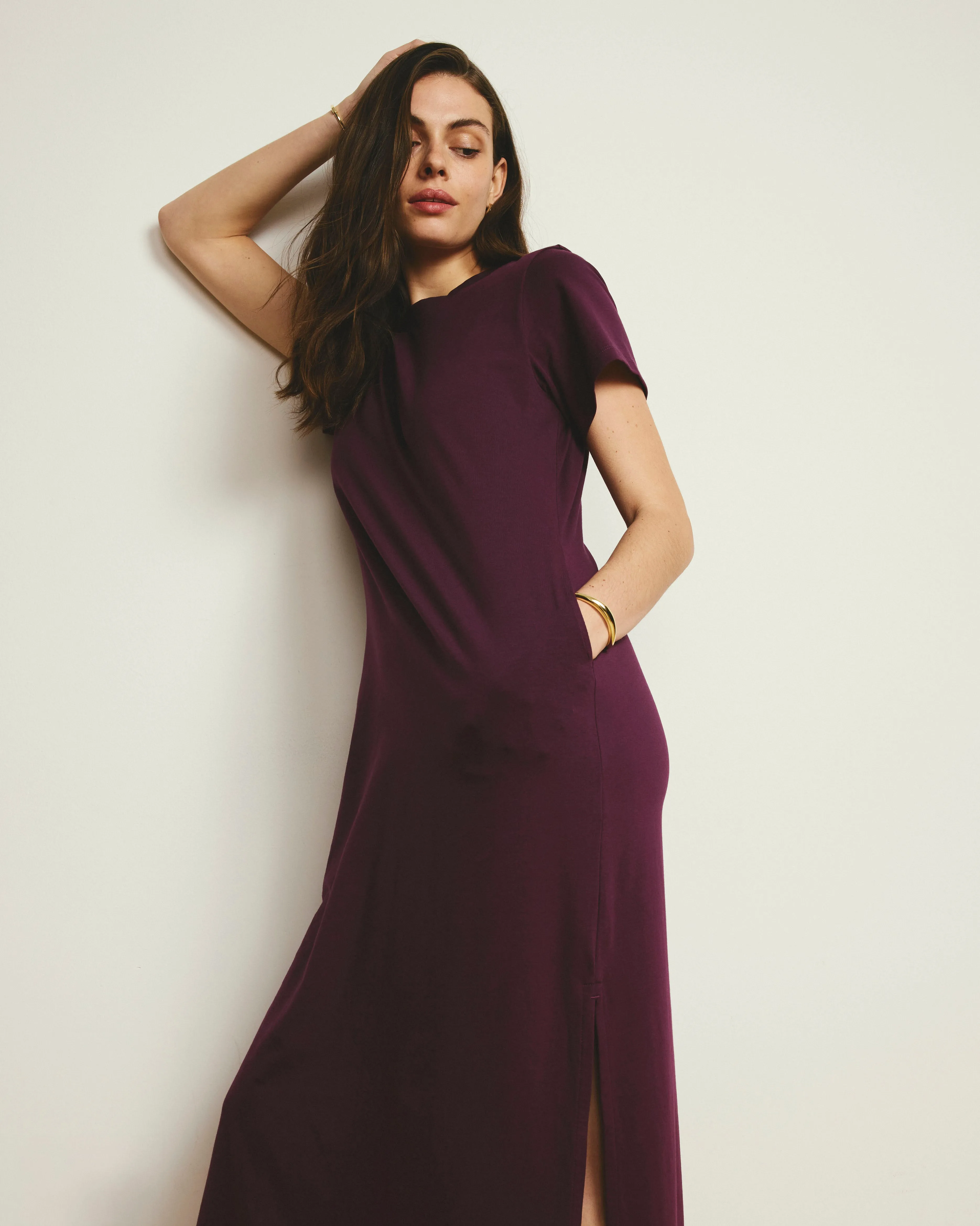Halie Maxi T-Shirt Dress - Gamay sold by Universal Standard product image thumbnail 3
