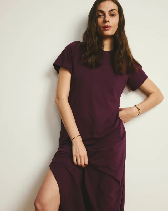 Halie Maxi T-Shirt Dress - Gamay made by Universal Standard
