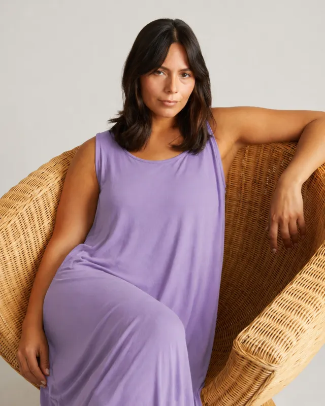 Athena Divine Jersey Dress - Spring Iris made by Universal Standard