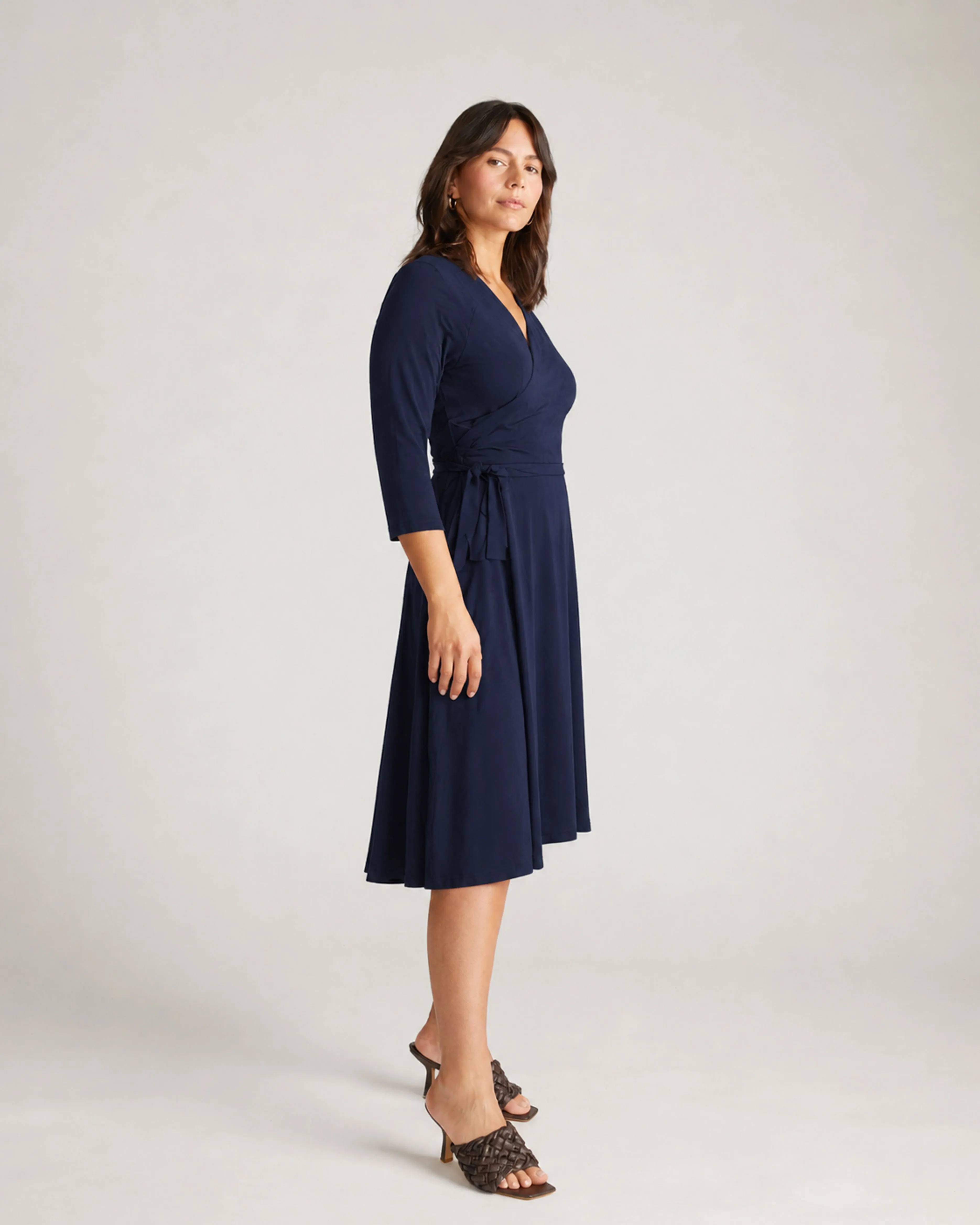 The Divine Jersey Wrap Dress - Midnight sold by Universal Standard product image thumbnail 2
