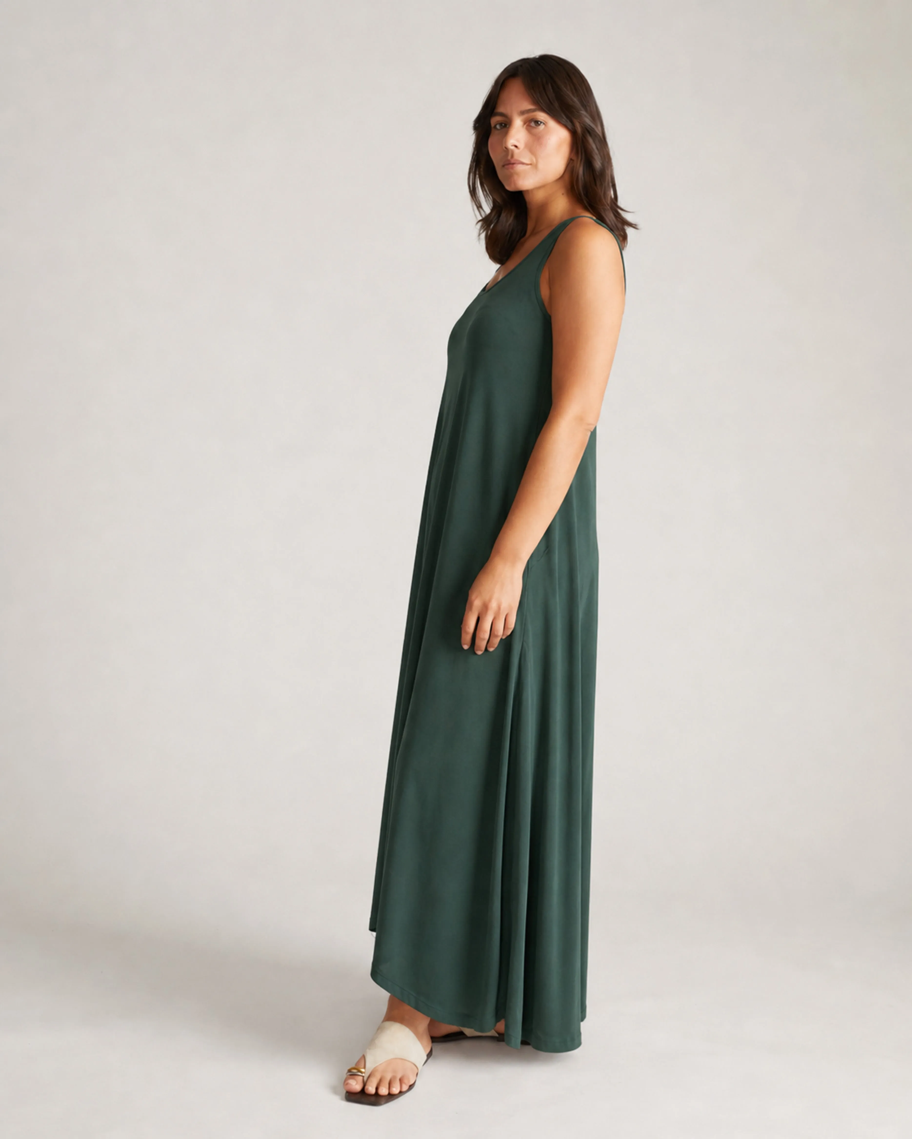 Athena Divine Jersey Dress - Forest Green sold by Universal Standard product image thumbnail 2