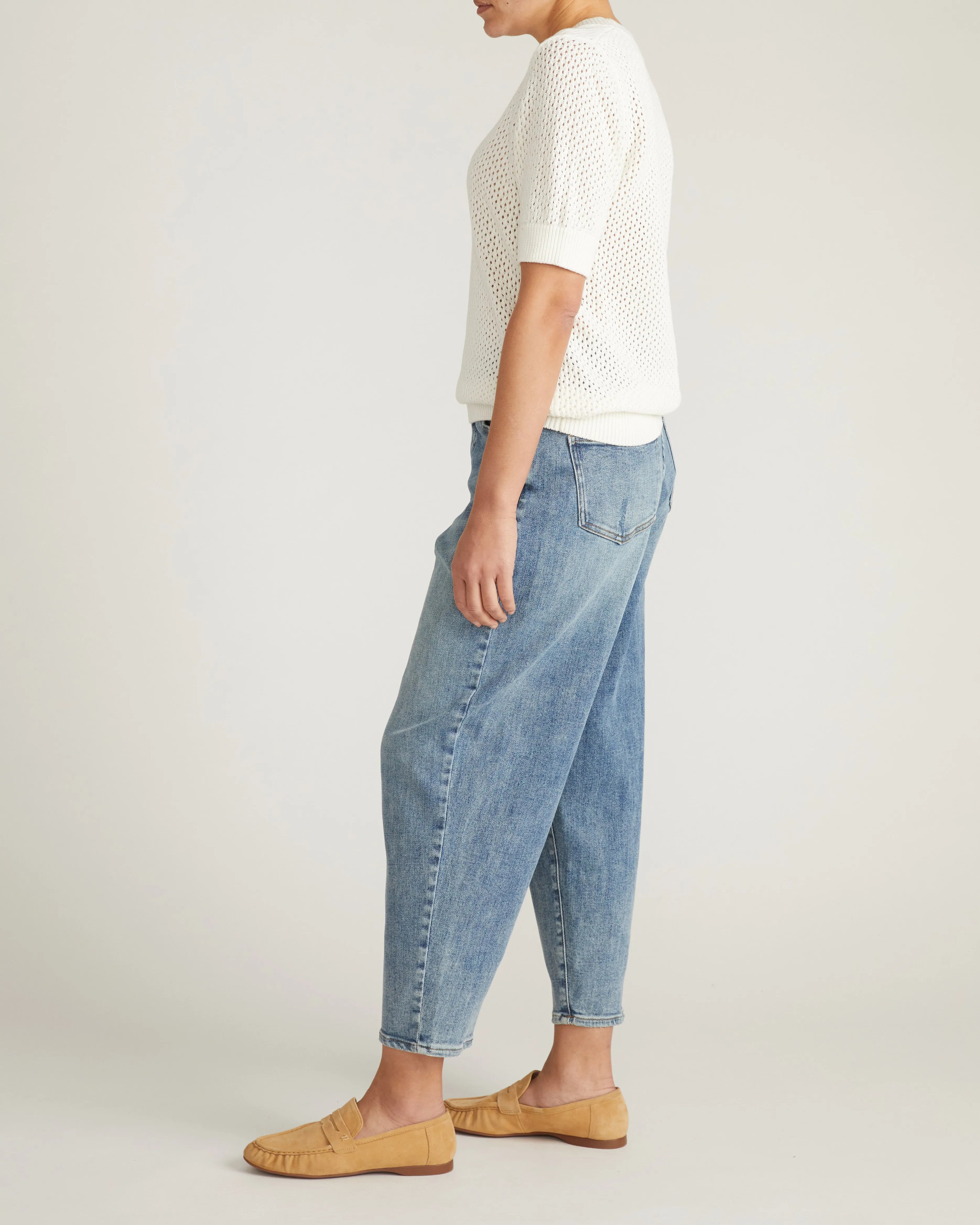 Rosie Pointelle Sweater Top - White sold by Universal Standard product image thumbnail 4