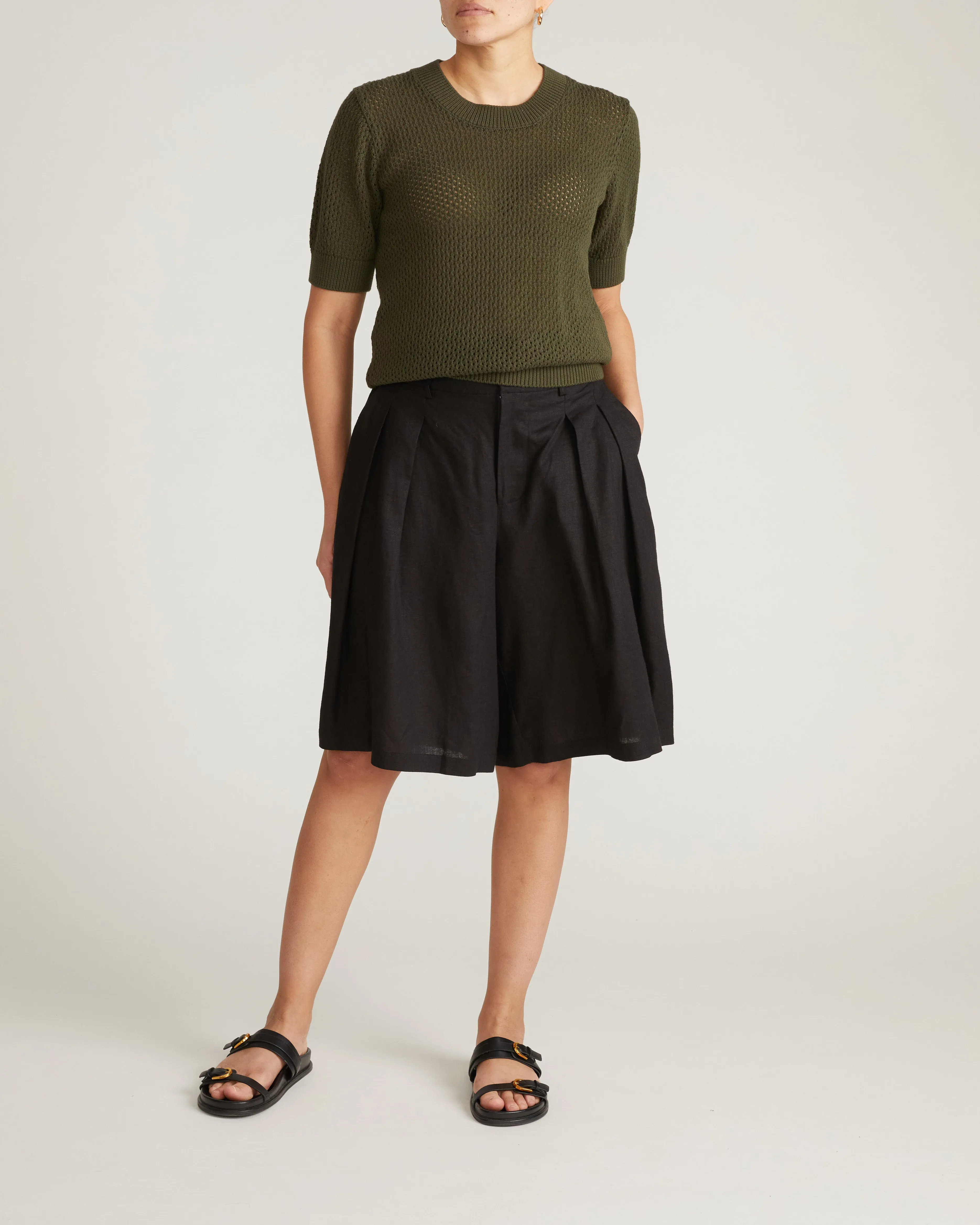 Rosie Pointelle Sweater Top - Camo sold by Universal Standard product image thumbnail 4