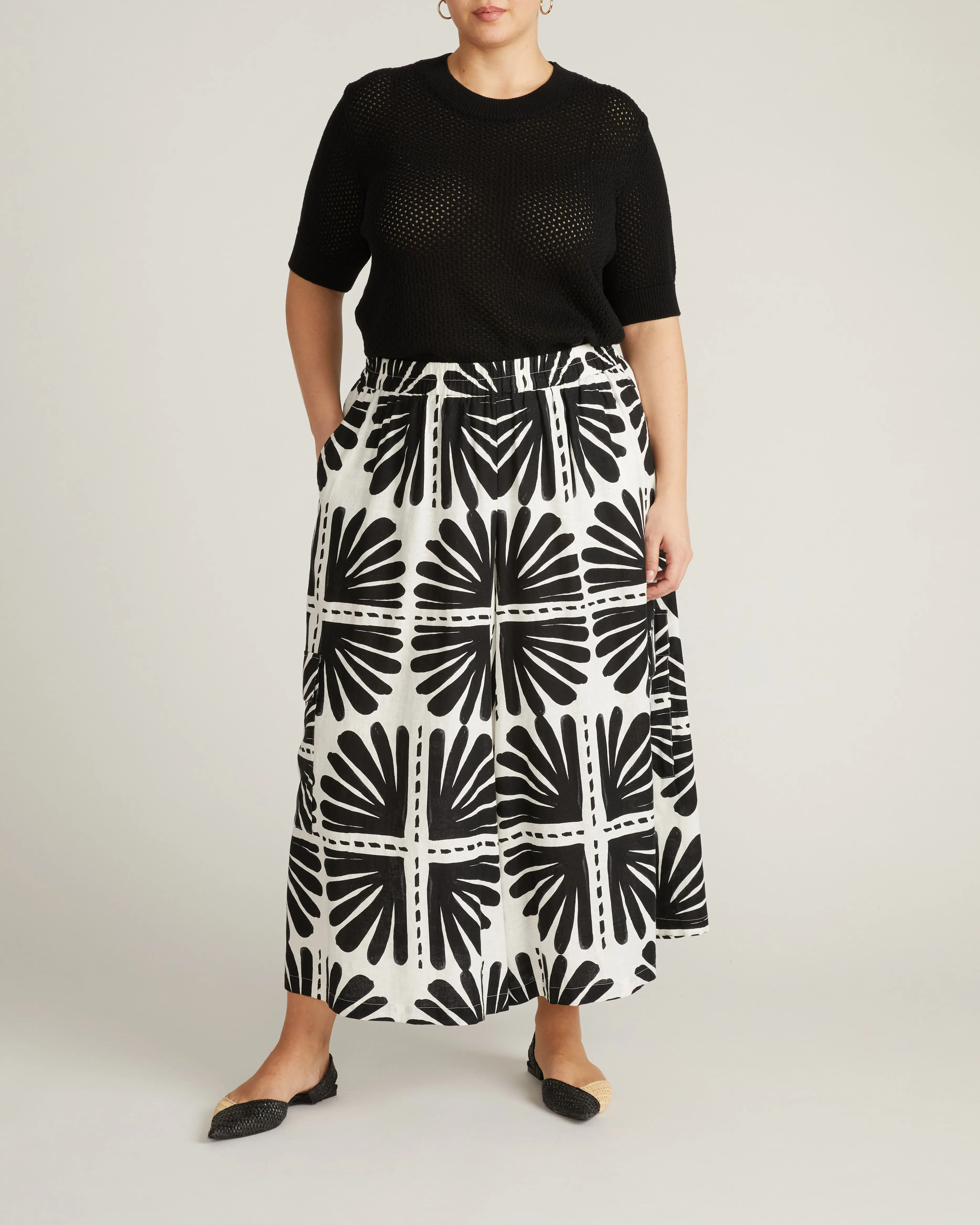 Rosie Pointelle Sweater Top - Black sold by Universal Standard product image thumbnail 4