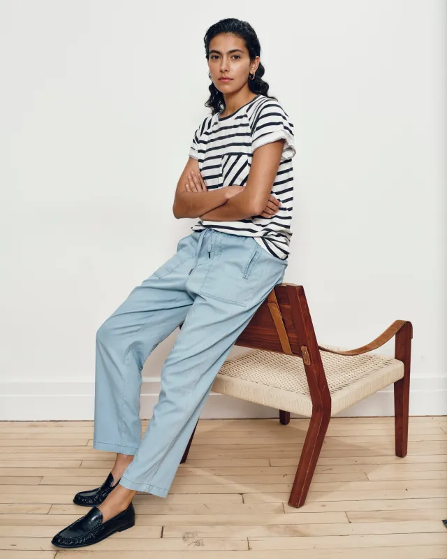 Perfect Tencel Chambray Off-Duty Pants - Morning Blue made by Universal Standard