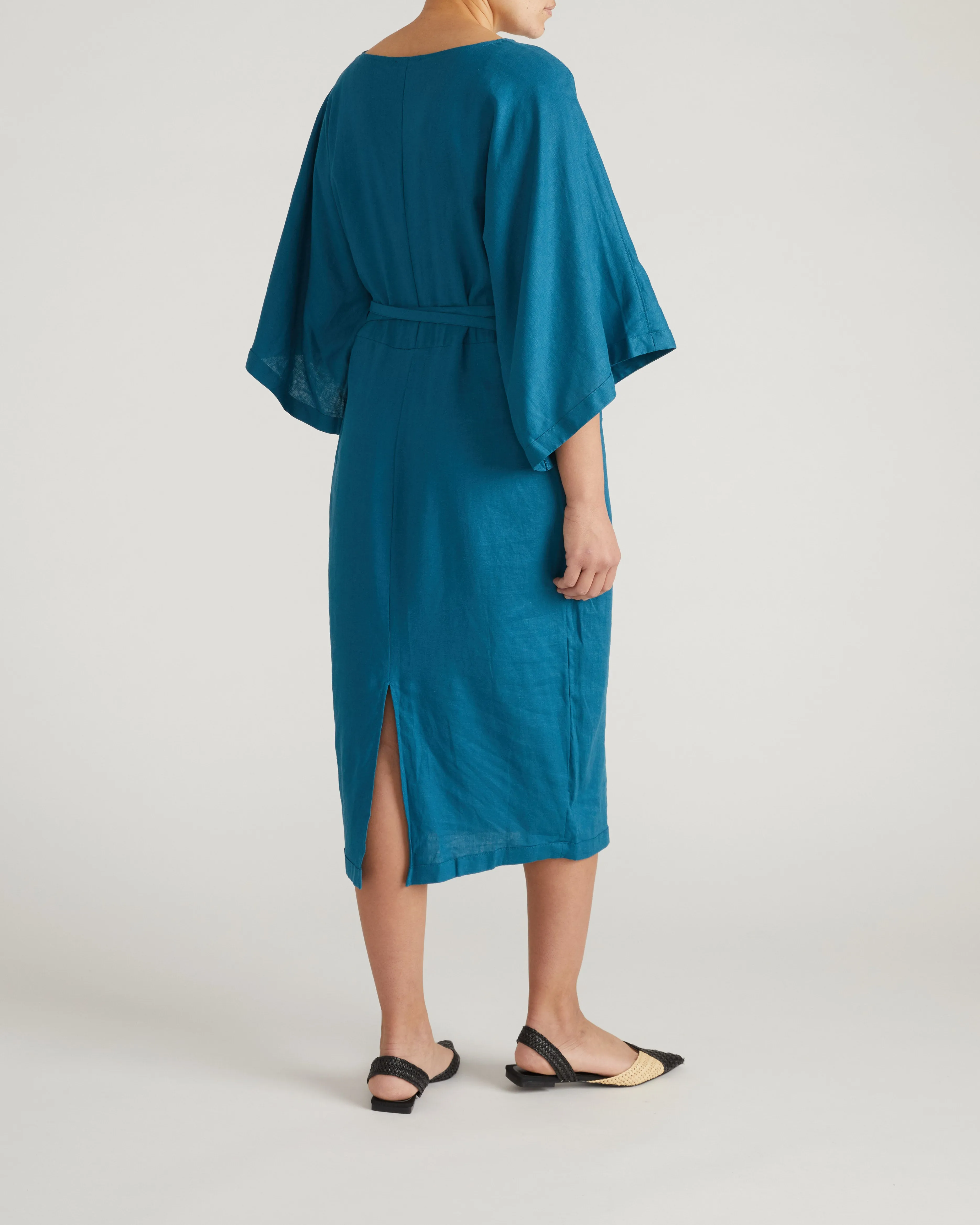 Lio Linen Blend Dress - Ink Blue sold by Universal Standard product image thumbnail 5