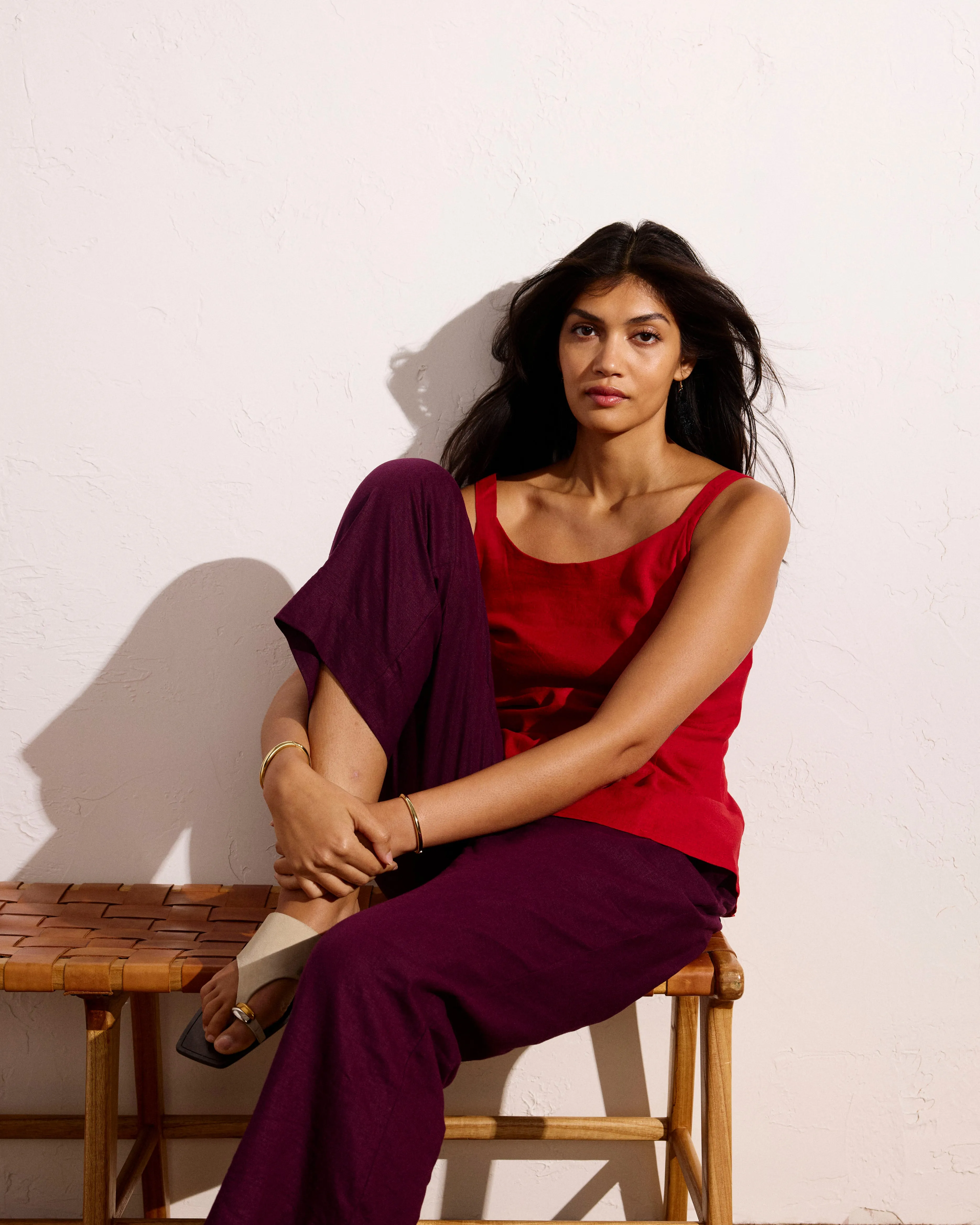 Iris Linen Blend Easy Pull-On Pants - Acai sold by Universal Standard product image thumbnail 3