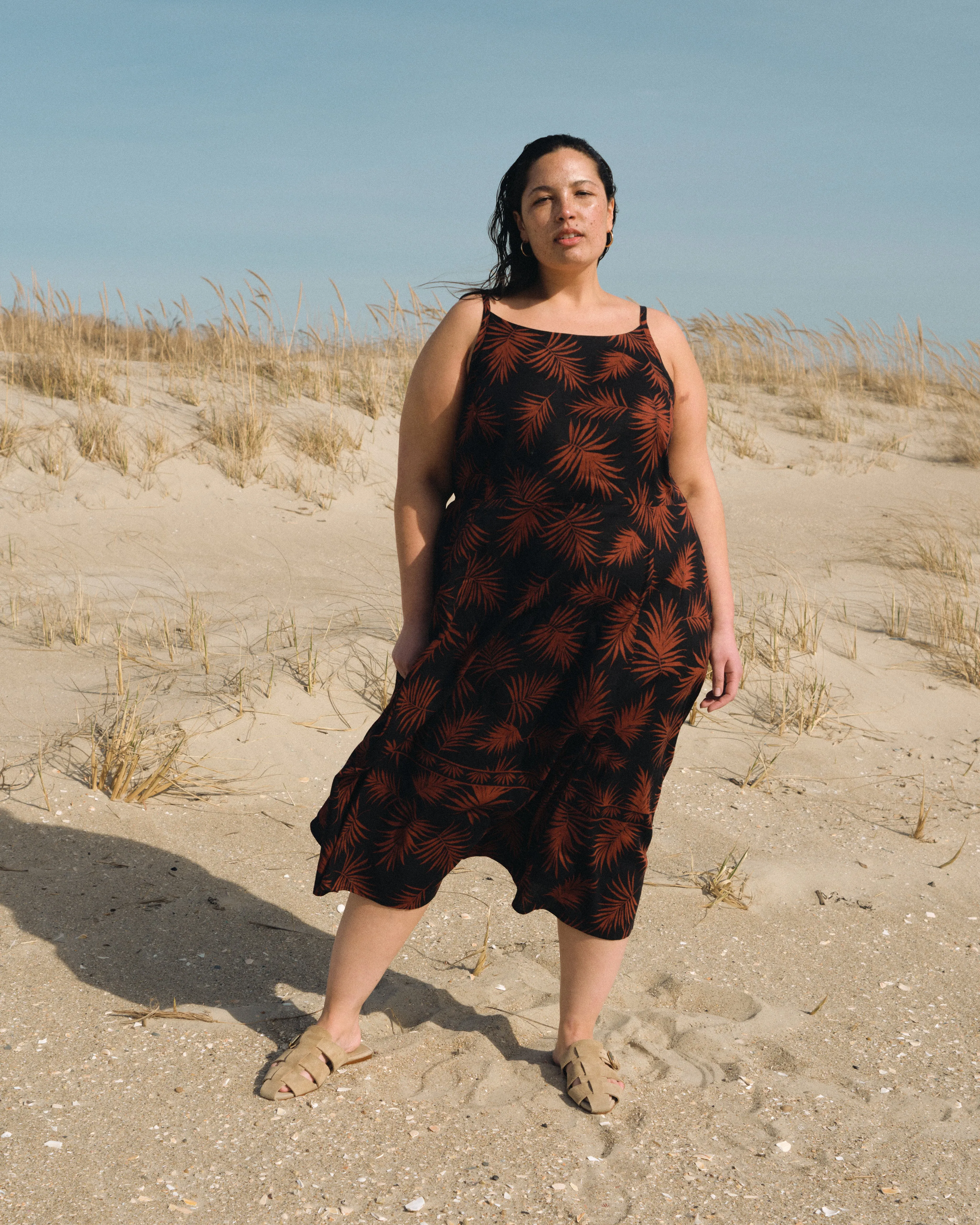 Kuki Linen Blend Midi Dress - Bohem Print sold by Universal Standard product image thumbnail 5
