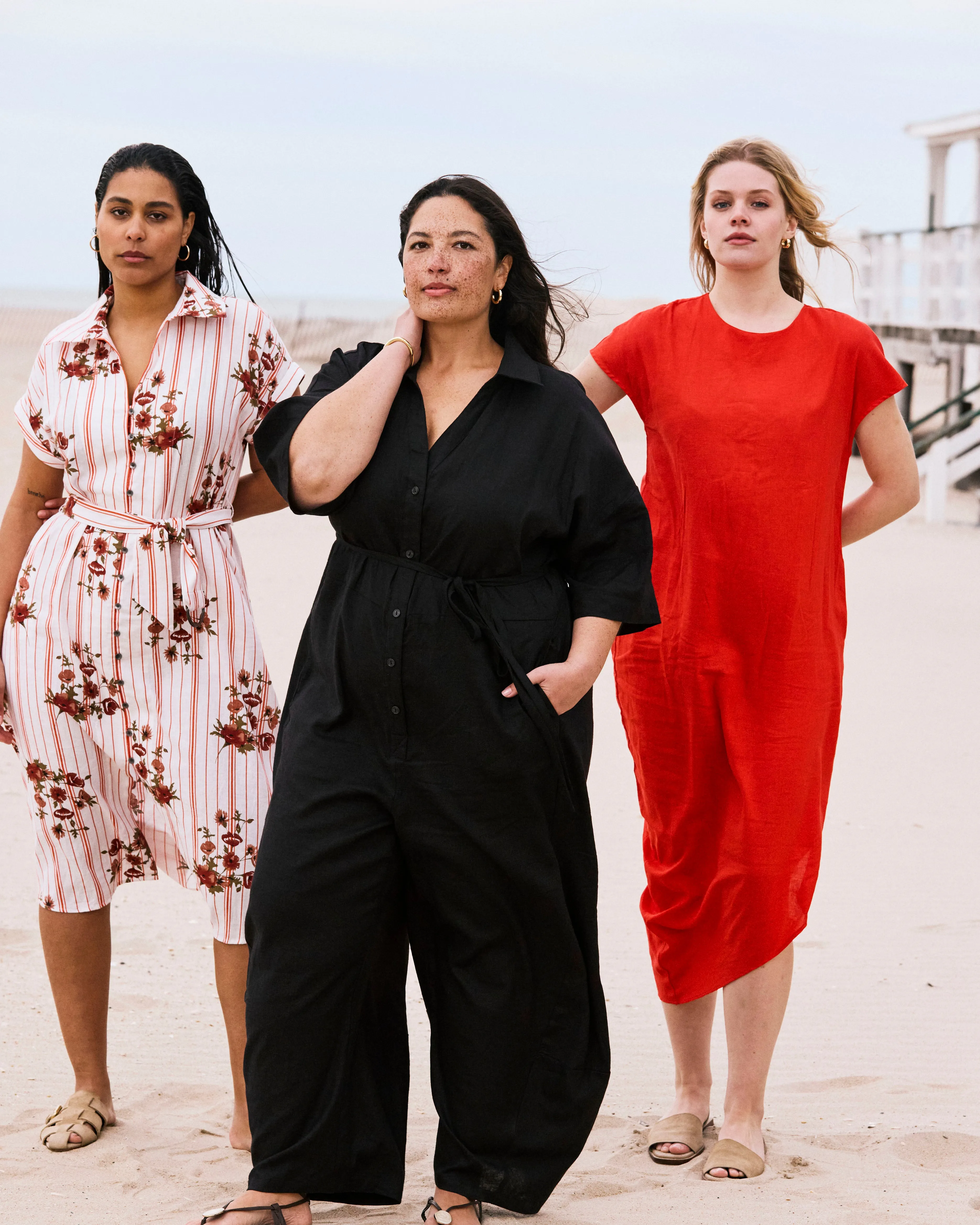 Maggie Barrel Leg Linen Blend Jumpsuit - Black sold by Universal Standard product image thumbnail 2