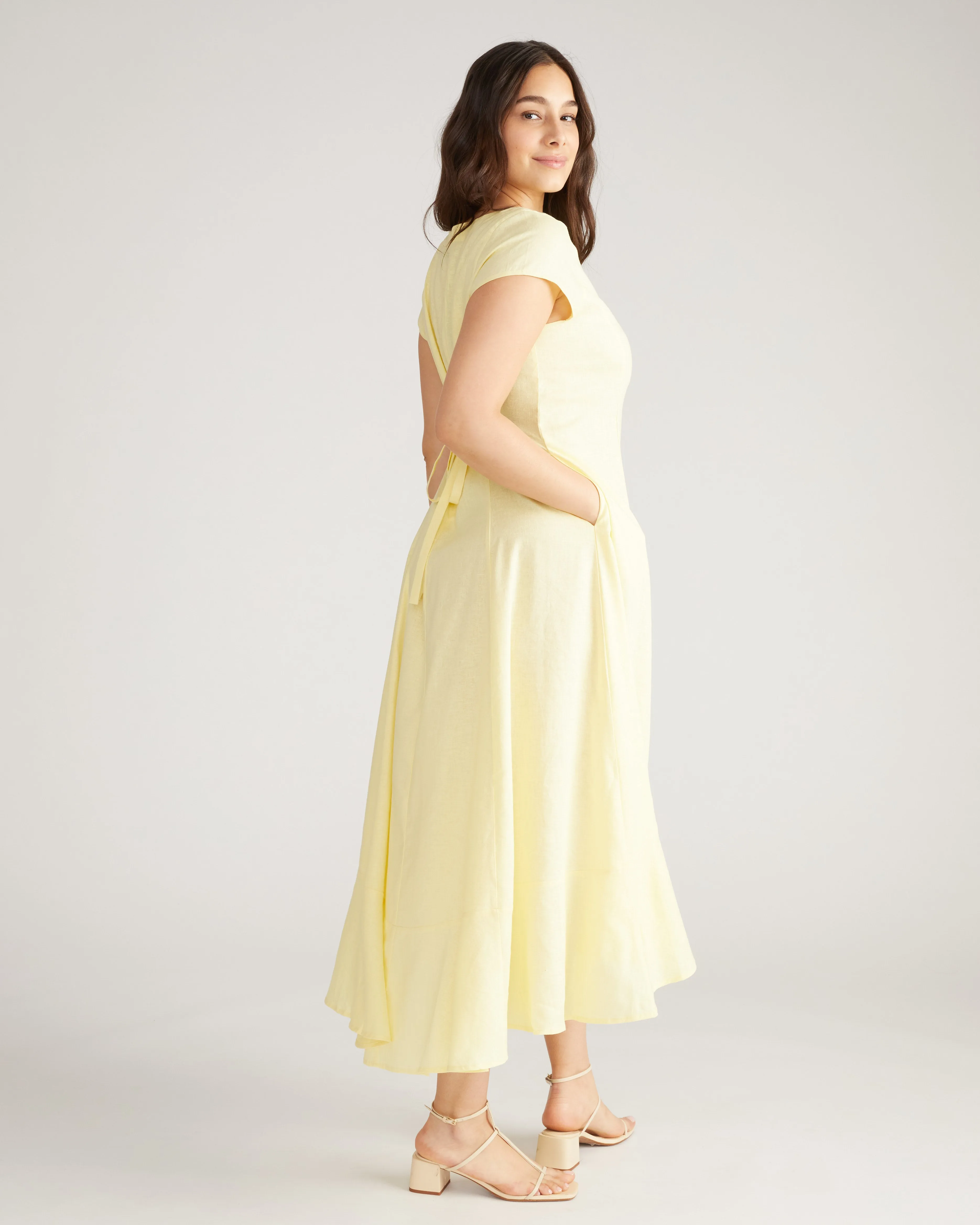 Sunset Linen Blend Flounce Dress - Twinkle sold by Universal Standard product image thumbnail 2