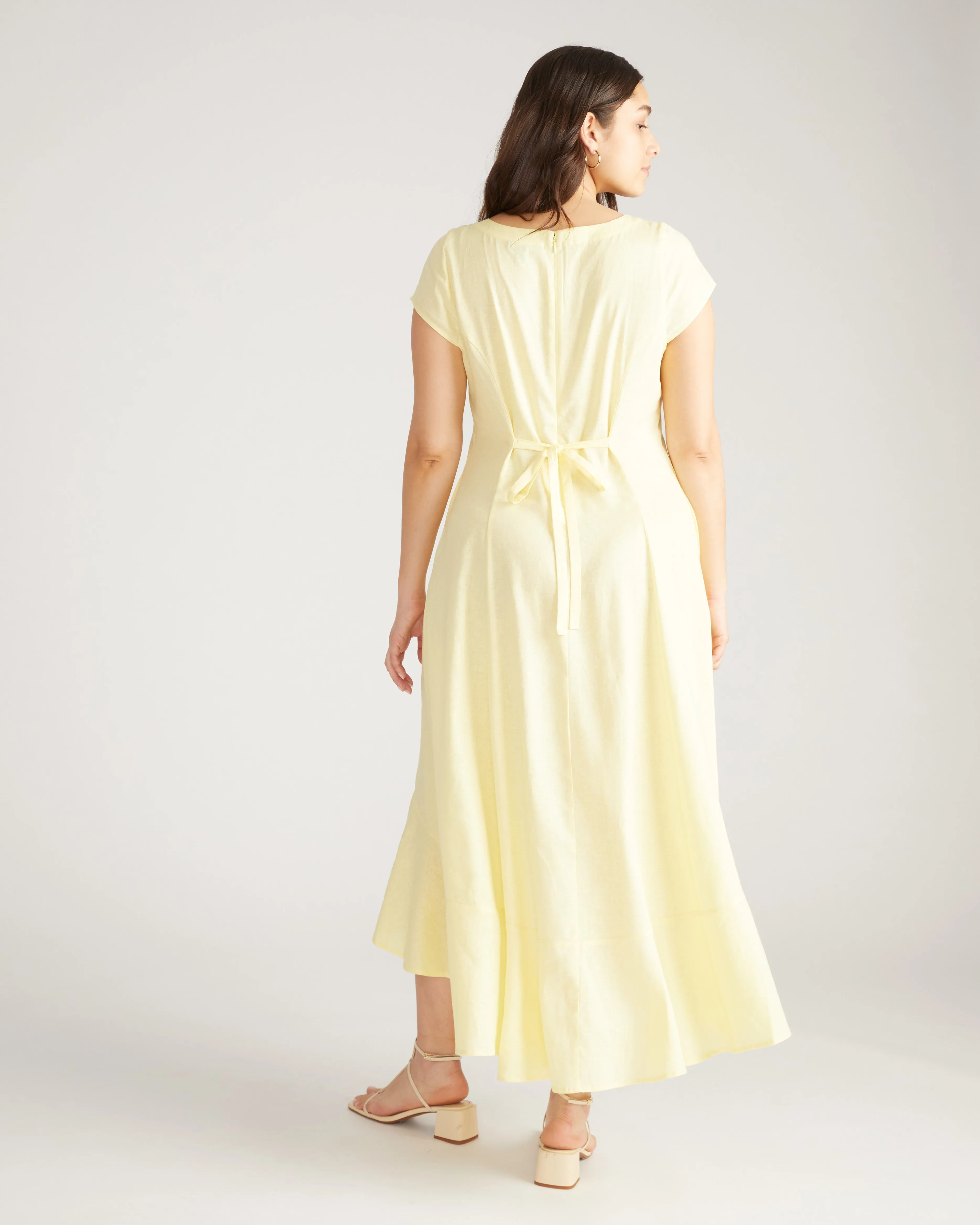 Sunset Linen Blend Flounce Dress - Twinkle sold by Universal Standard product image thumbnail 3