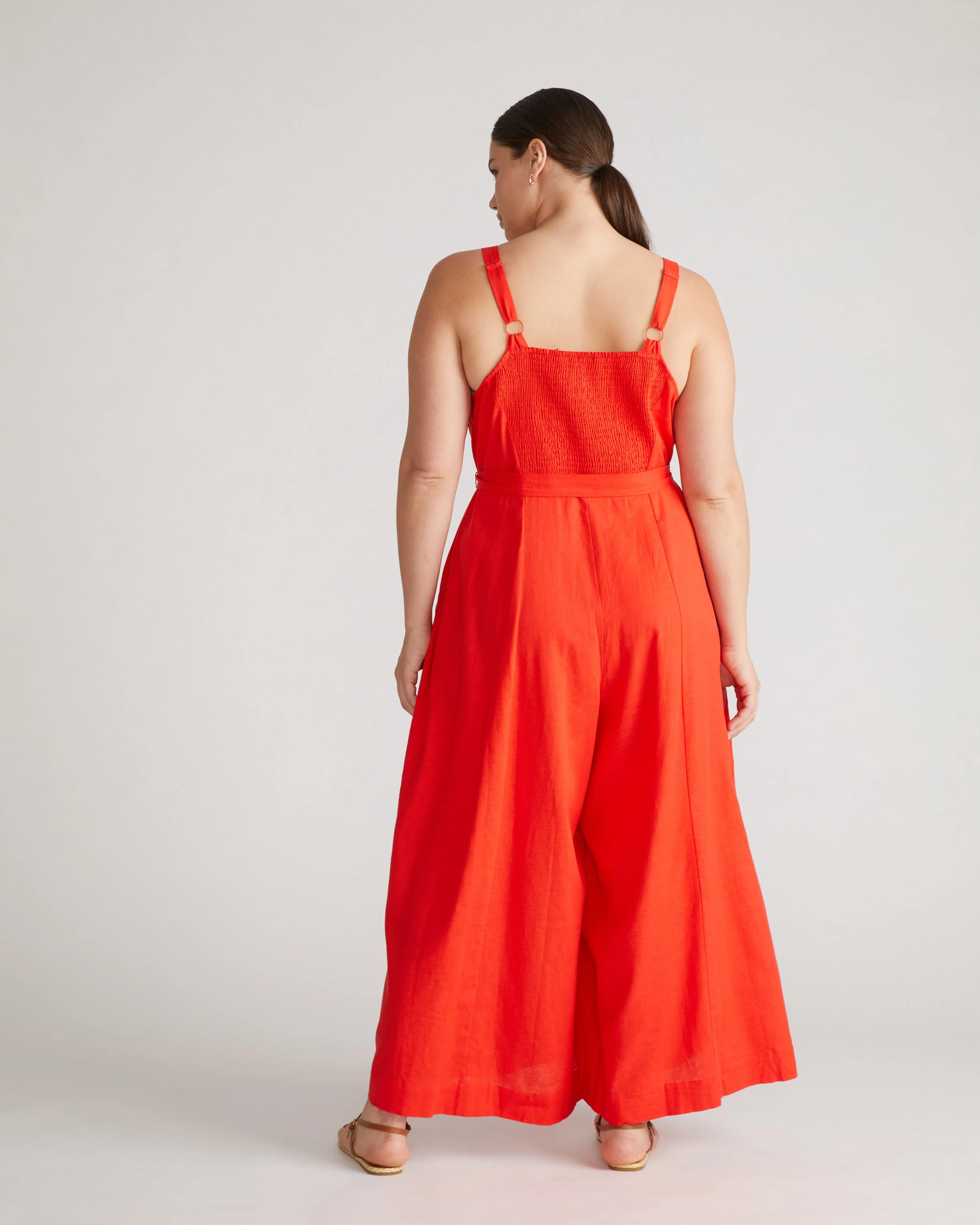 Promenade Linen Blend Jumpsuit - Shoreline Sunset sold by Universal Standard product image thumbnail 2