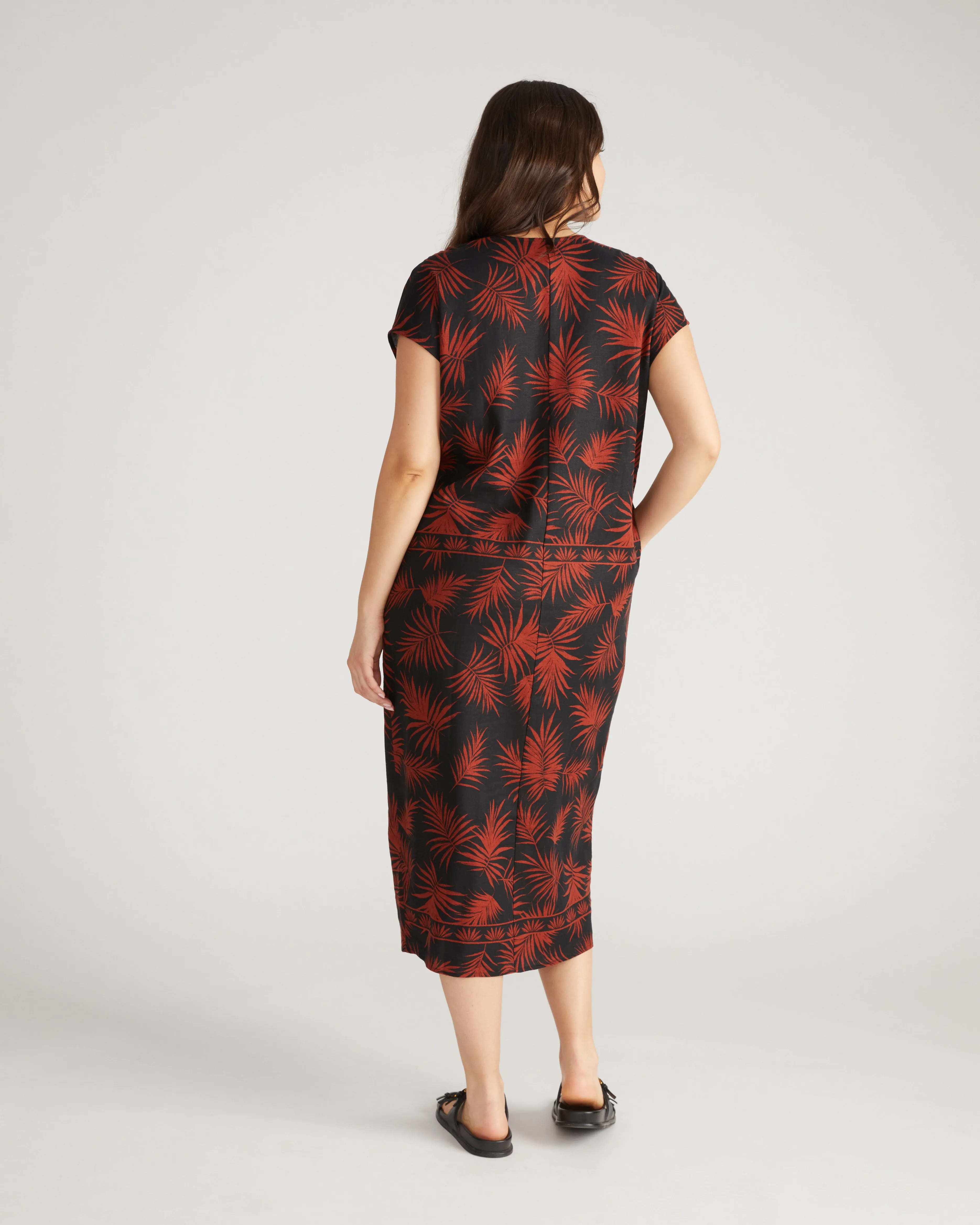 Cabana Linen Blend Kaftan - Bohem Print sold by Universal Standard product image thumbnail 4