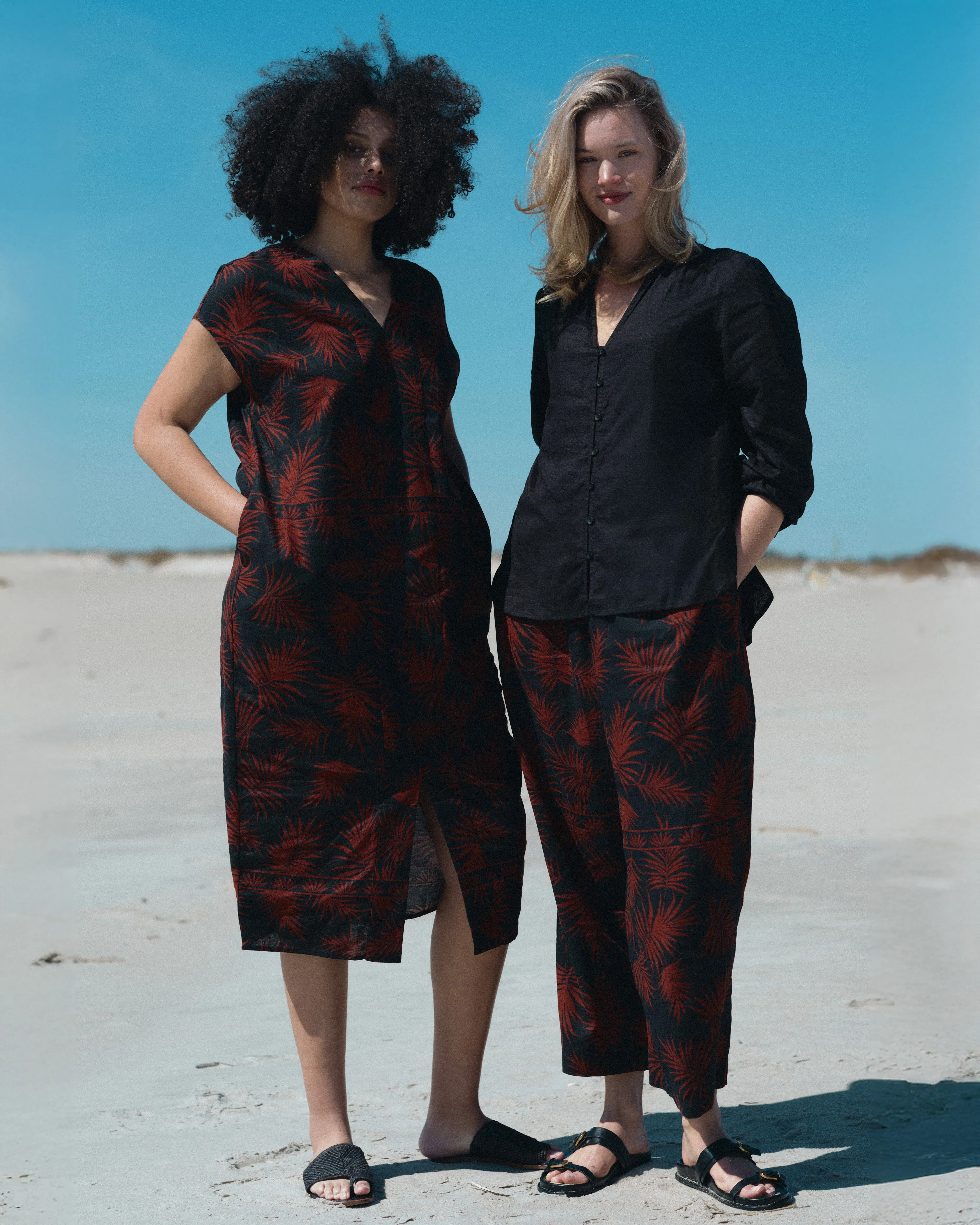 Cabana Linen Blend Kaftan - Bohem Print sold by Universal Standard product image thumbnail 2