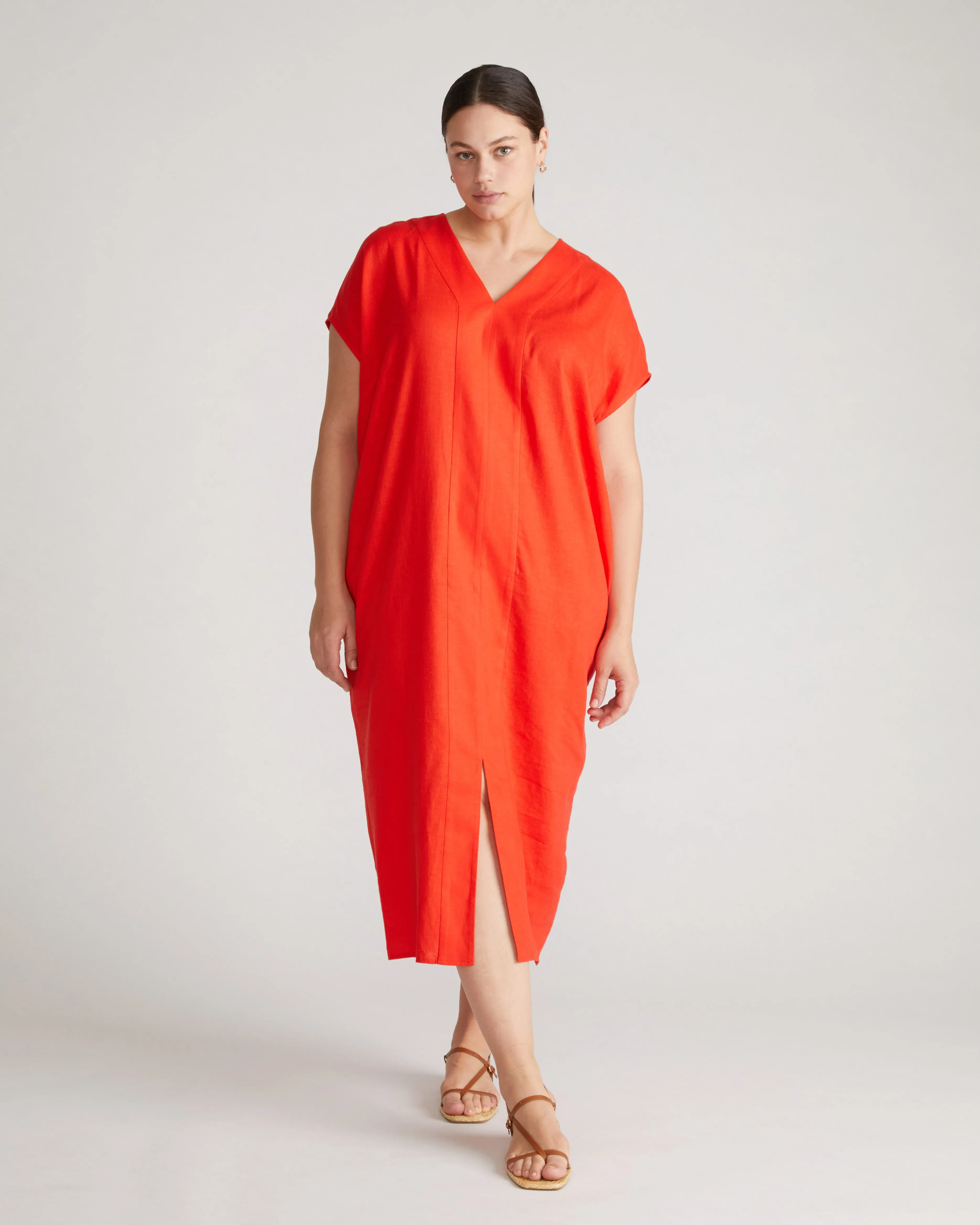 Cabana Linen Blend Kaftan - Shoreline Sunset sold by Universal Standard product image thumbnail 2