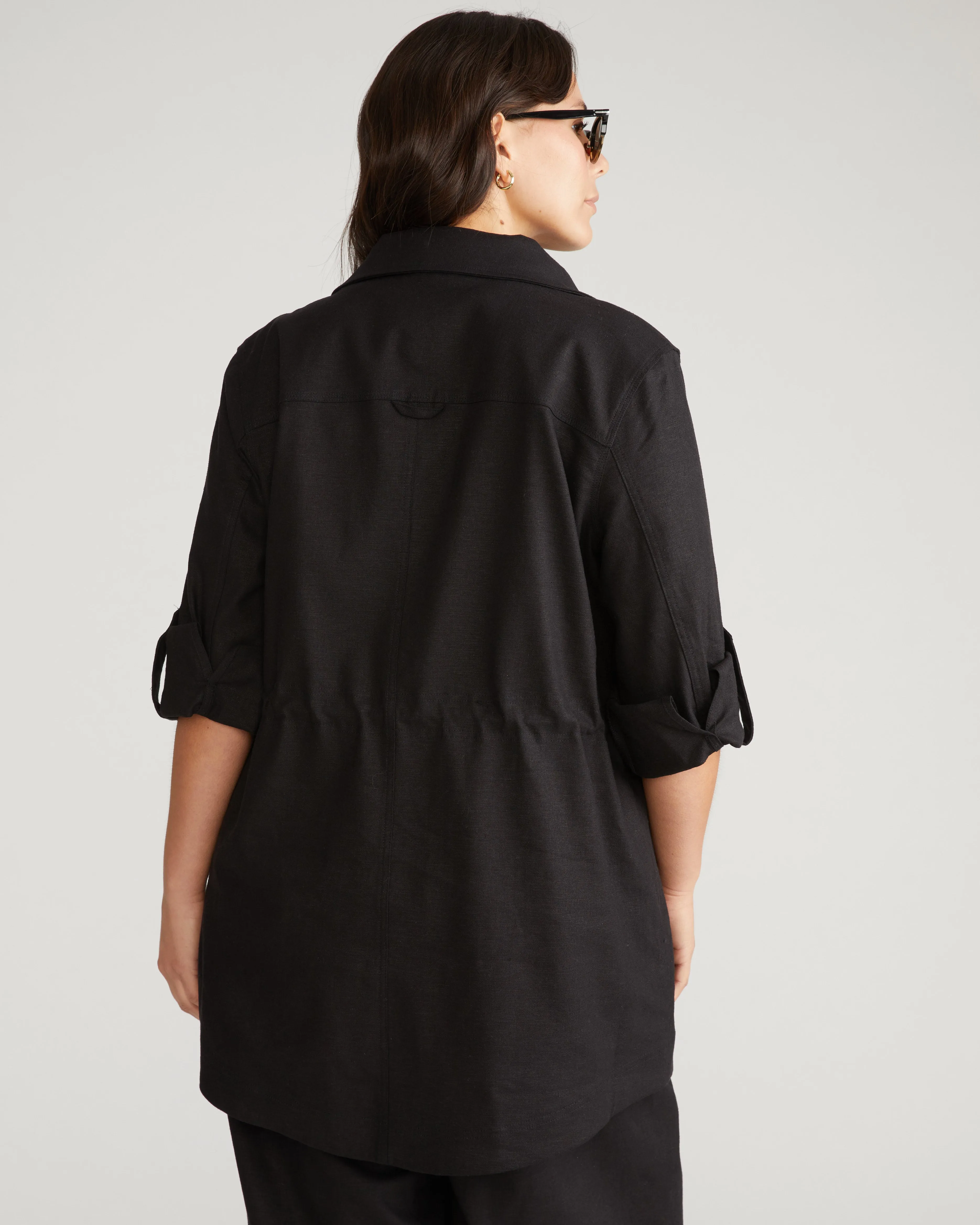 Vineyard Linen Blend Jacket - Black sold by Universal Standard product image thumbnail 4