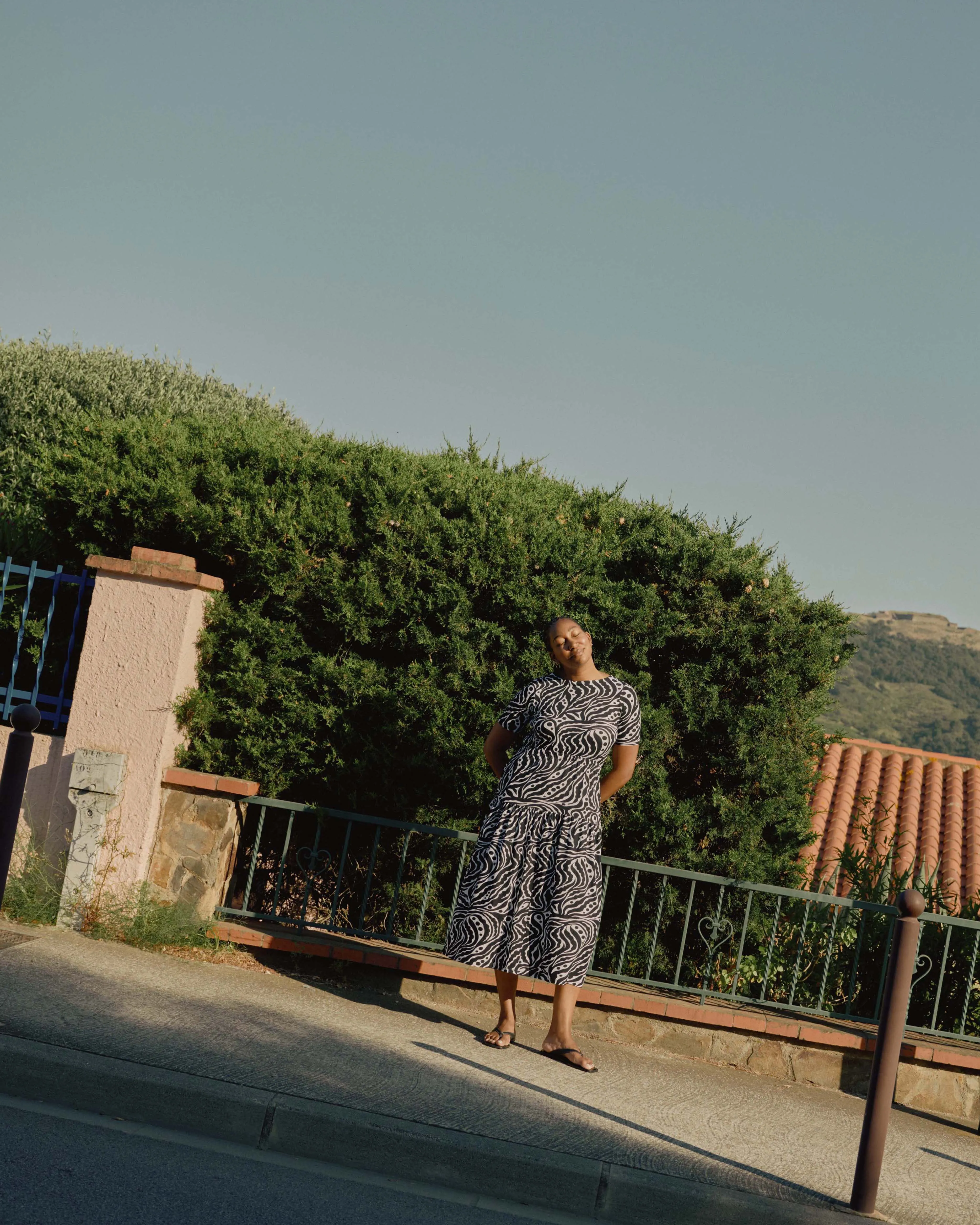 Thea Divine Jersey Midi Dress - Black Bosco Print sold by Universal Standard product image thumbnail 4