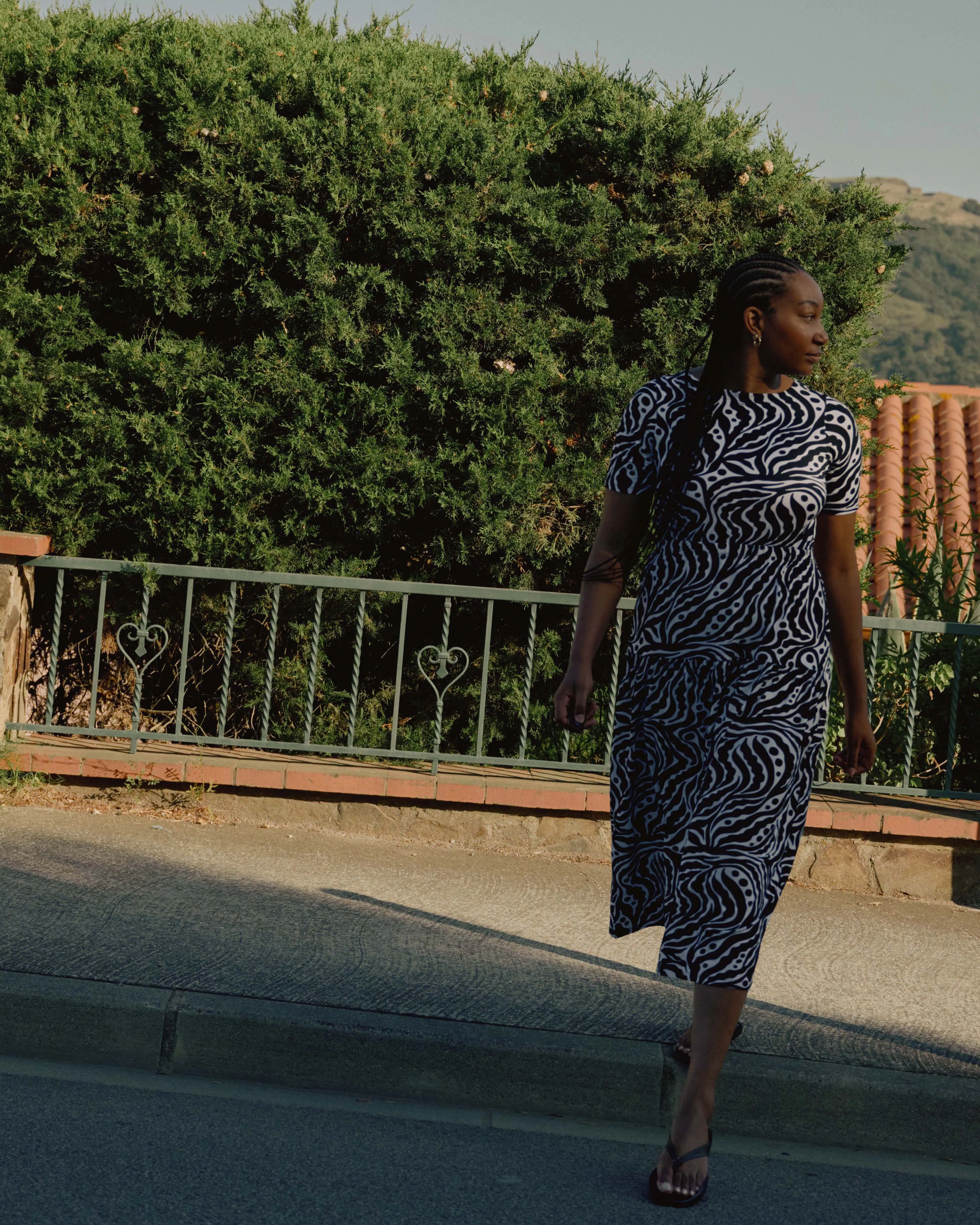Thea Divine Jersey Midi Dress - Black Bosco Print sold by Universal Standard product image thumbnail 2