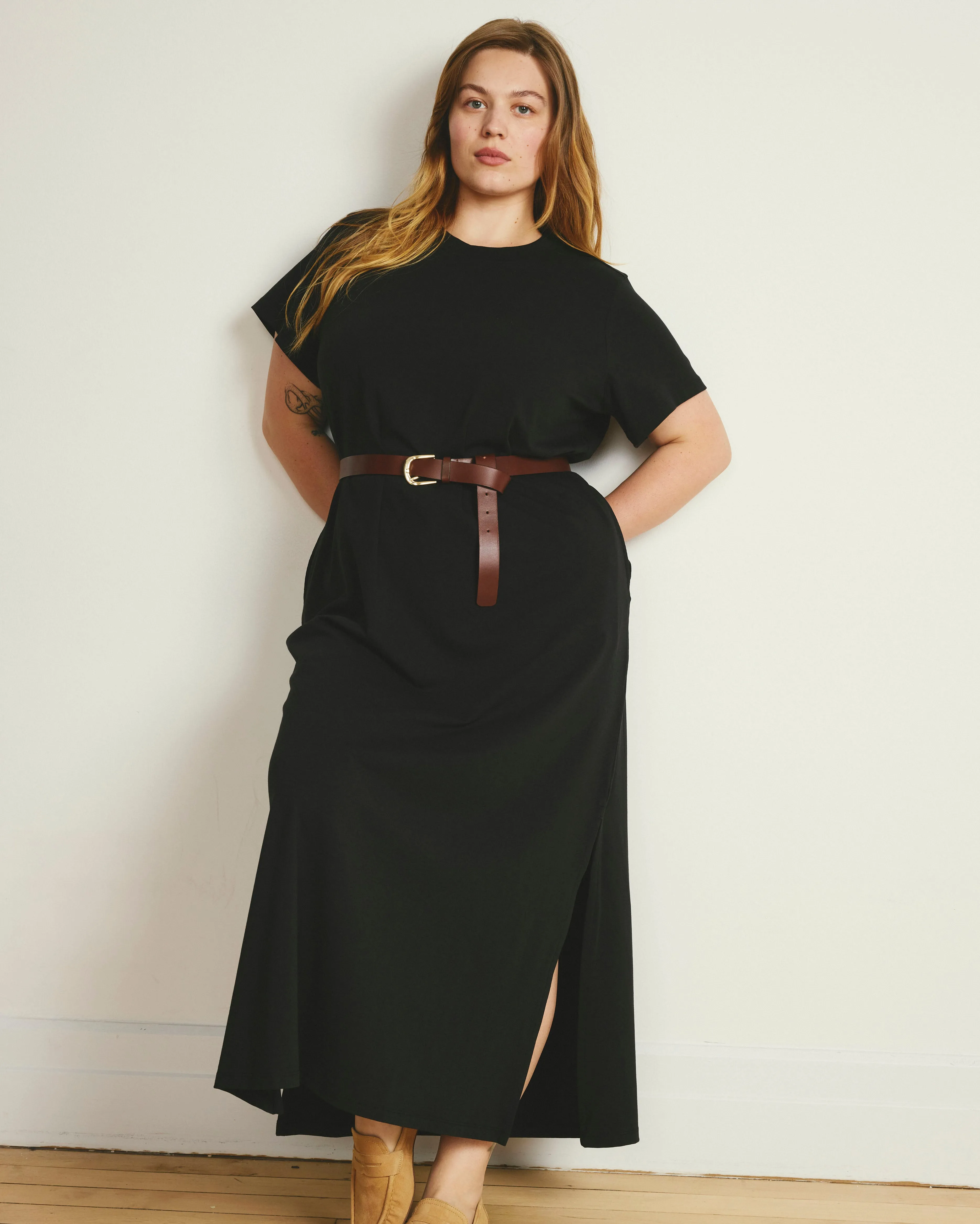 Maxi T-Shirt Dress - Black sold by Universal Standard product image thumbnail 3