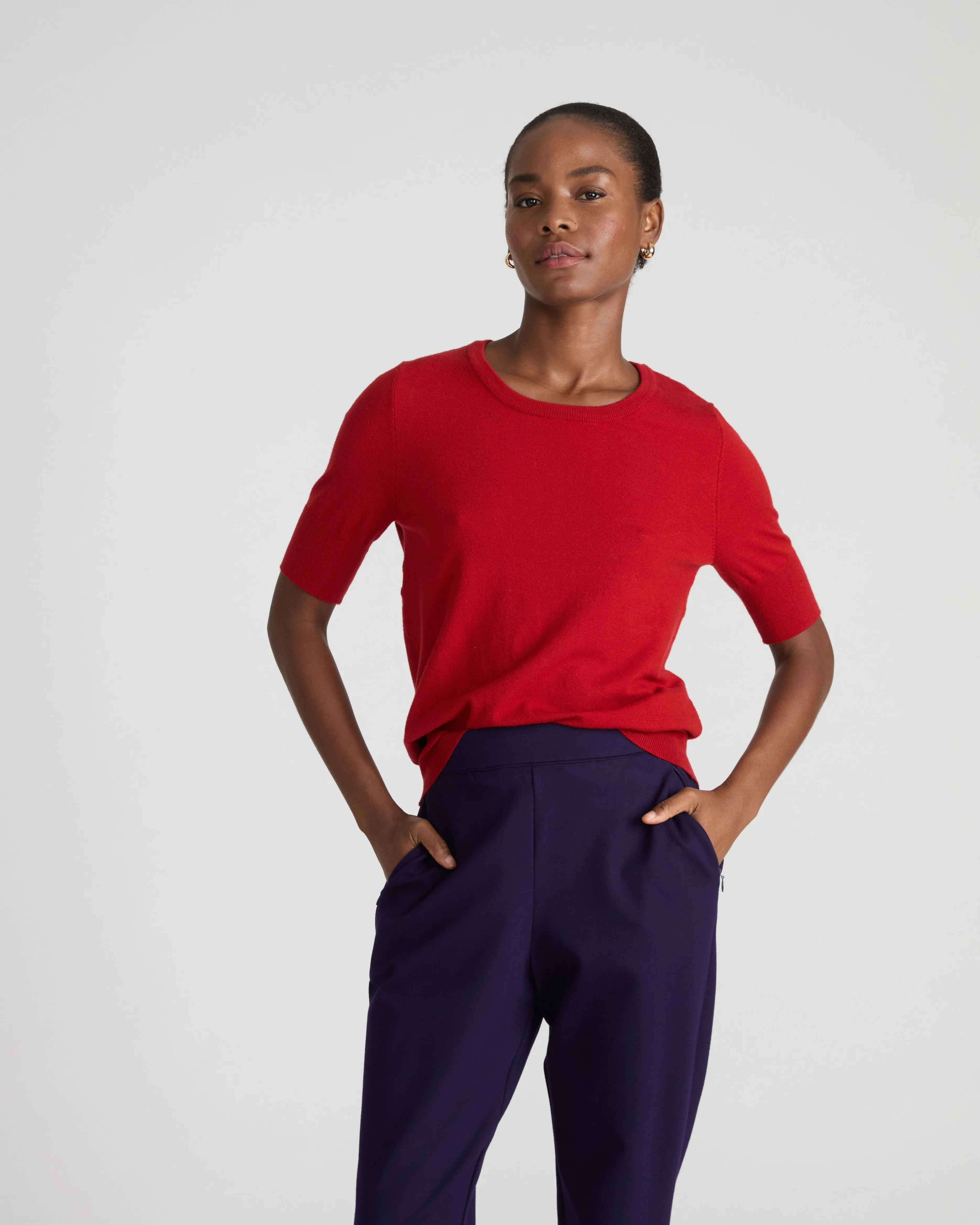 Savvy Fine Knit Sweater Top - Autumnal Red sold by Universal Standard product image thumbnail 5