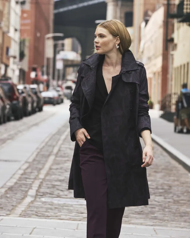 Skinny Pintuck Ponte Pants 28 Inch - Gamay made by Universal Standard