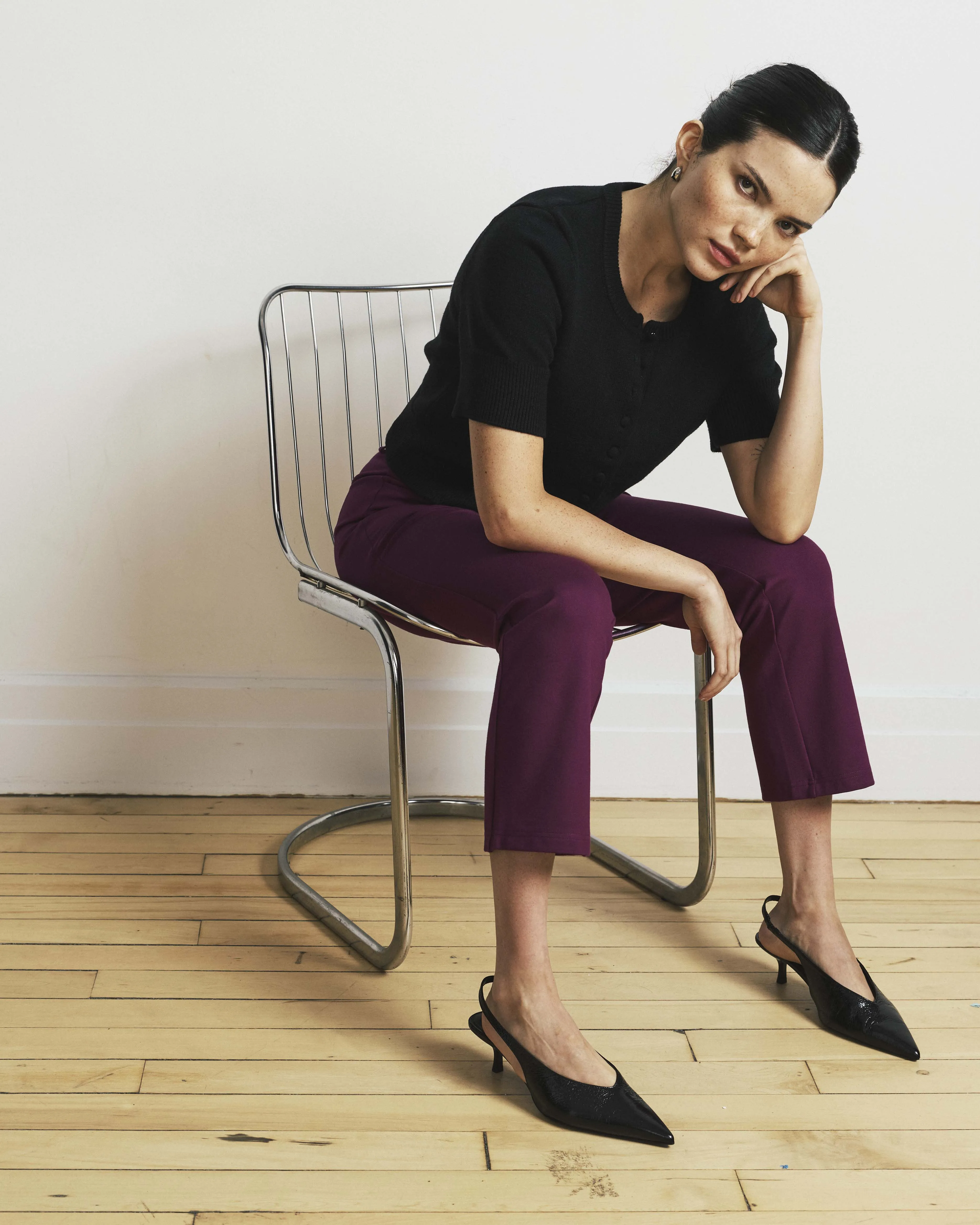 Cigarette Ponte Pants - Plum Caspia sold by Universal Standard product image thumbnail 3